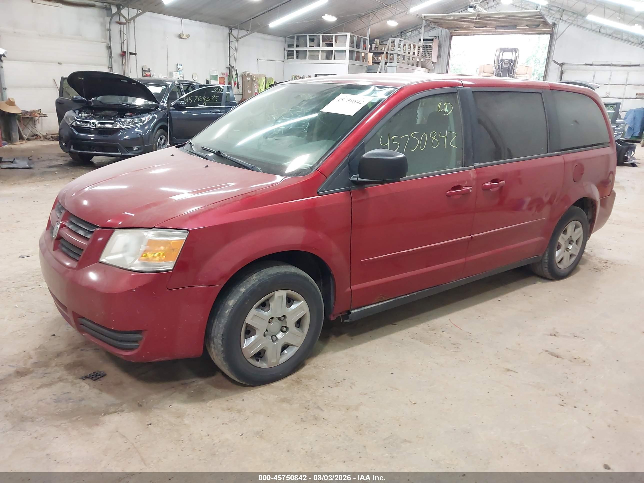 2010 Dodge Grand Caravan Se Red vin: 2D4RN4DE7AR107594
