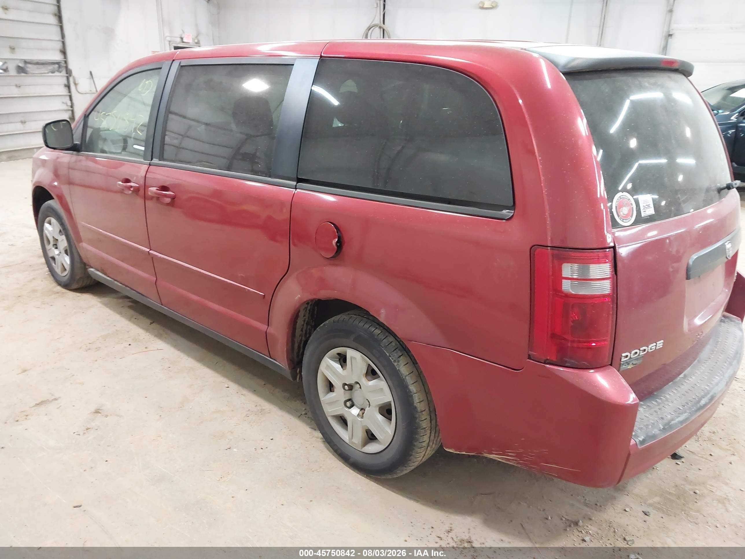 2010 Dodge Grand Caravan Se Red vin: 2D4RN4DE7AR107594