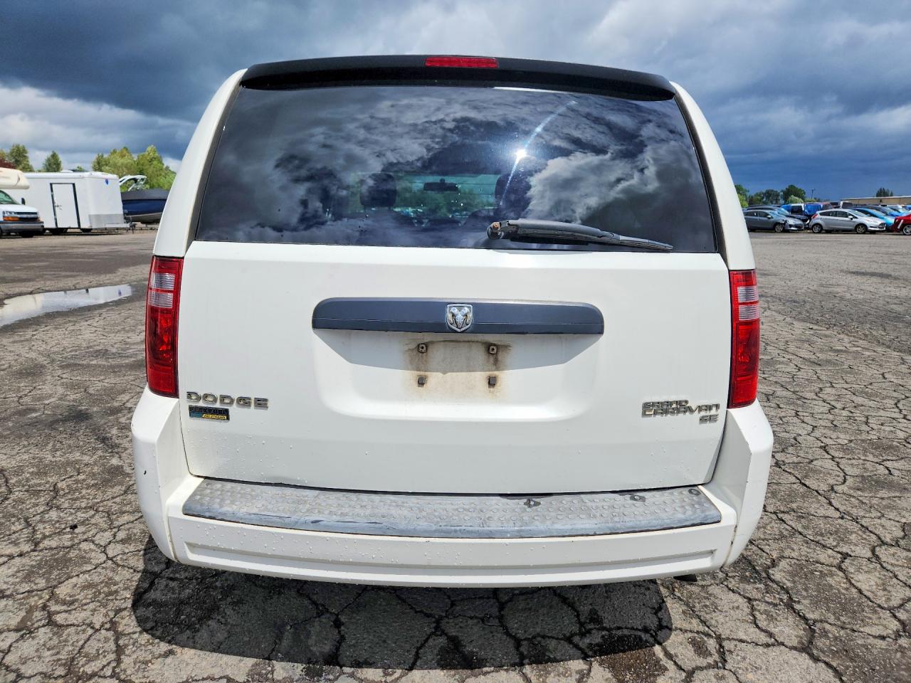 2010 Dodge Grand Caravan Se White vin: 2D4RN4DE7AR179332