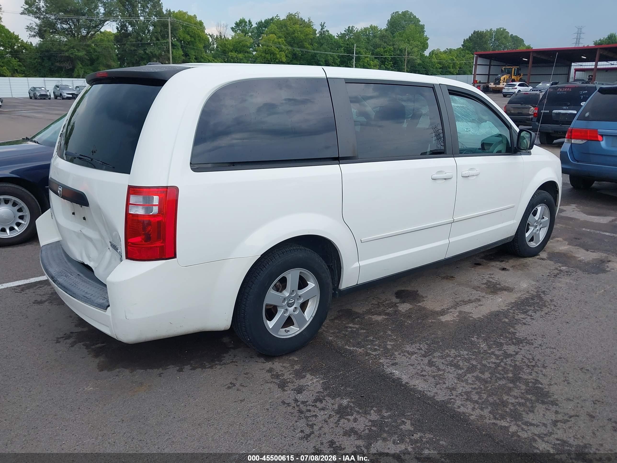 2010 Dodge Grand Caravan Se White vin: 2D4RN4DE7AR439681