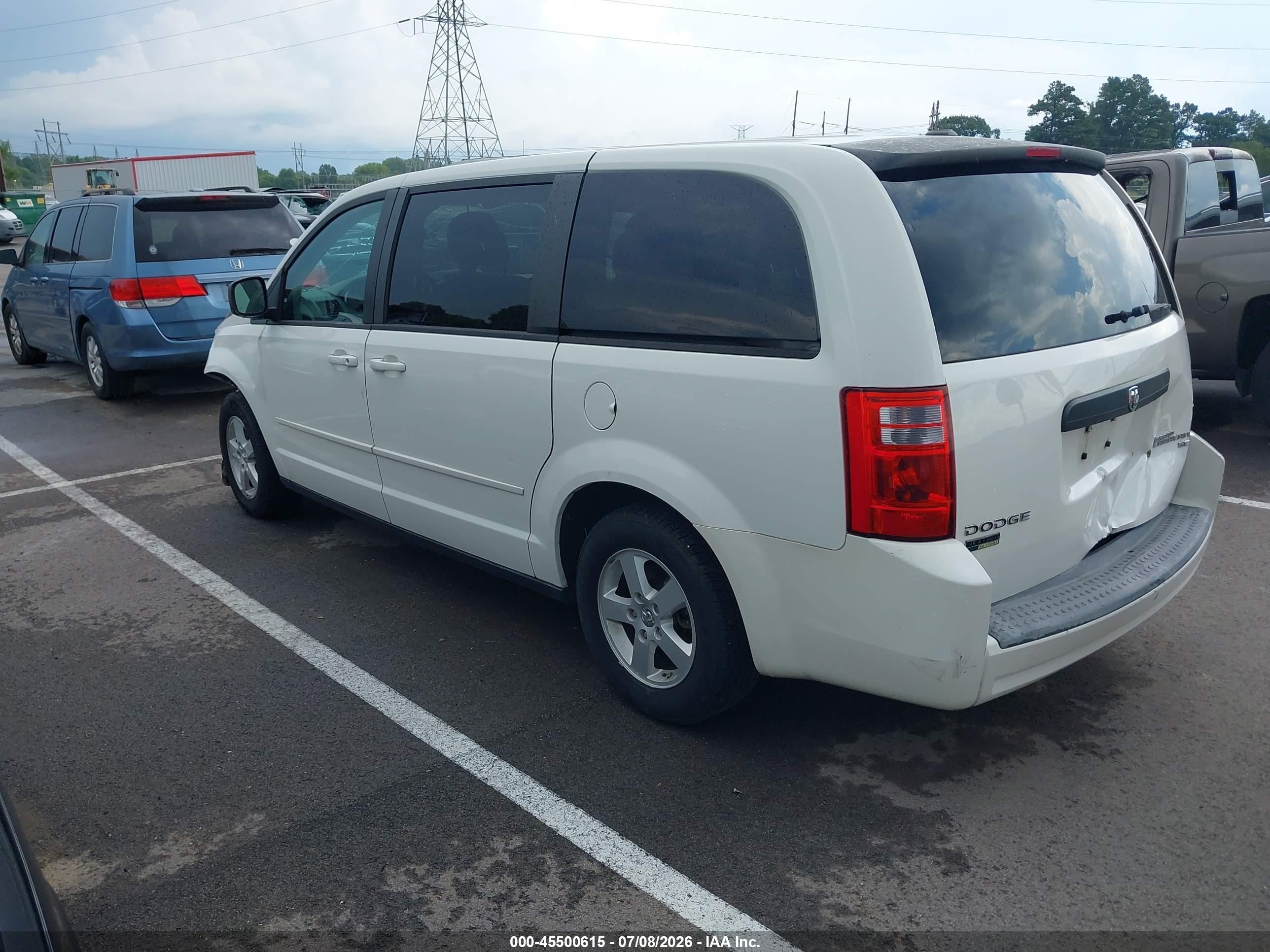 2010 Dodge Grand Caravan Se White vin: 2D4RN4DE7AR439681