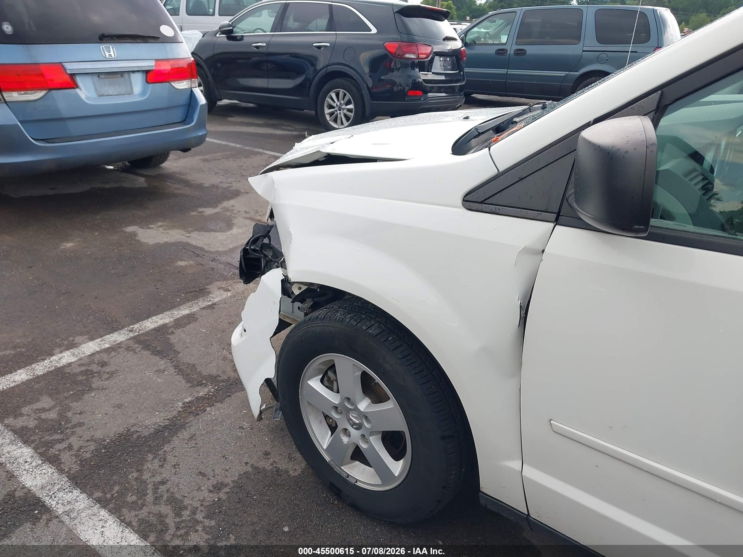 2010 Dodge Grand Caravan Se White vin: 2D4RN4DE7AR439681