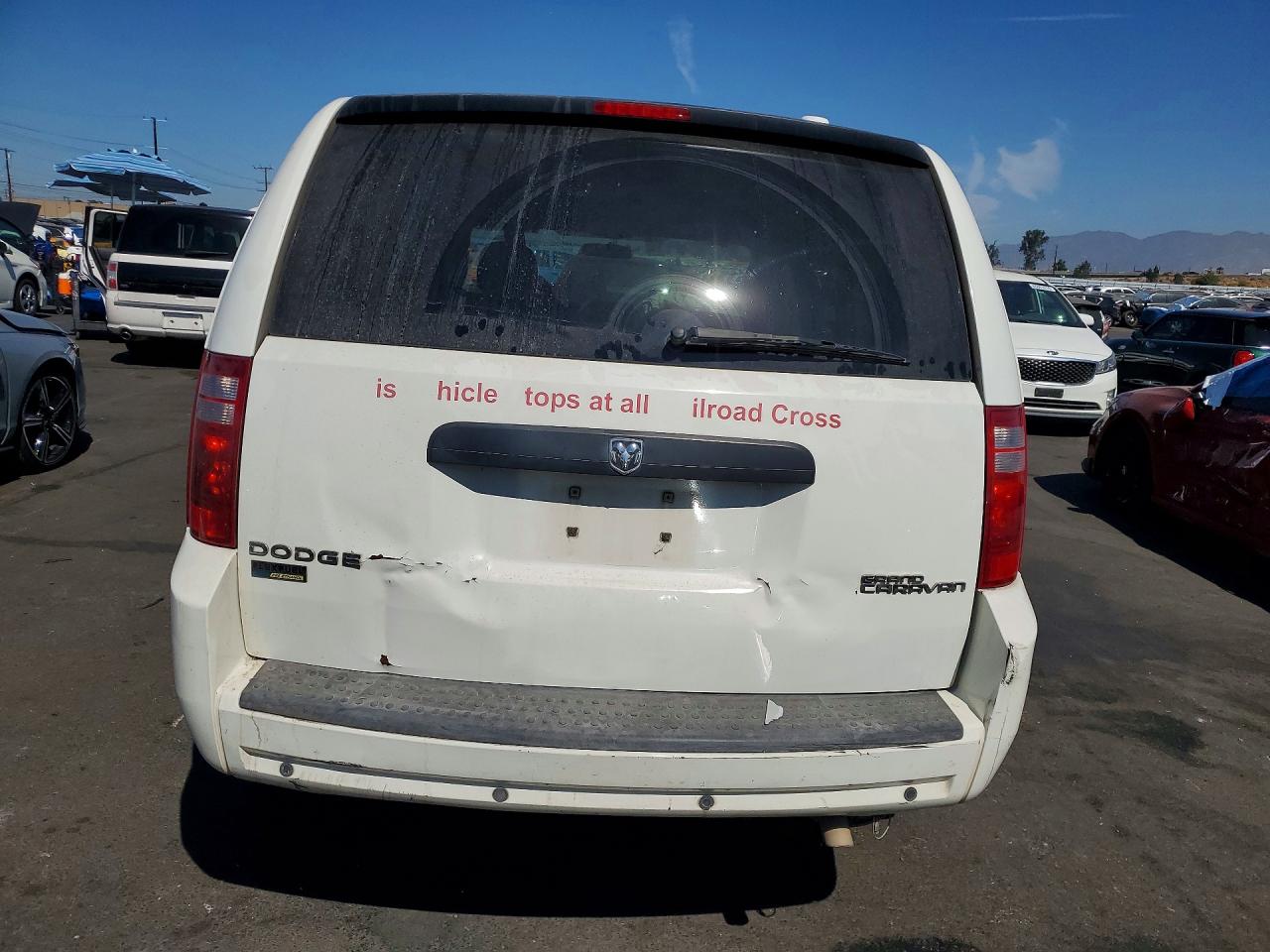2010 Dodge Grand Caravan Se White vin: 2D4RN4DE8AR282548