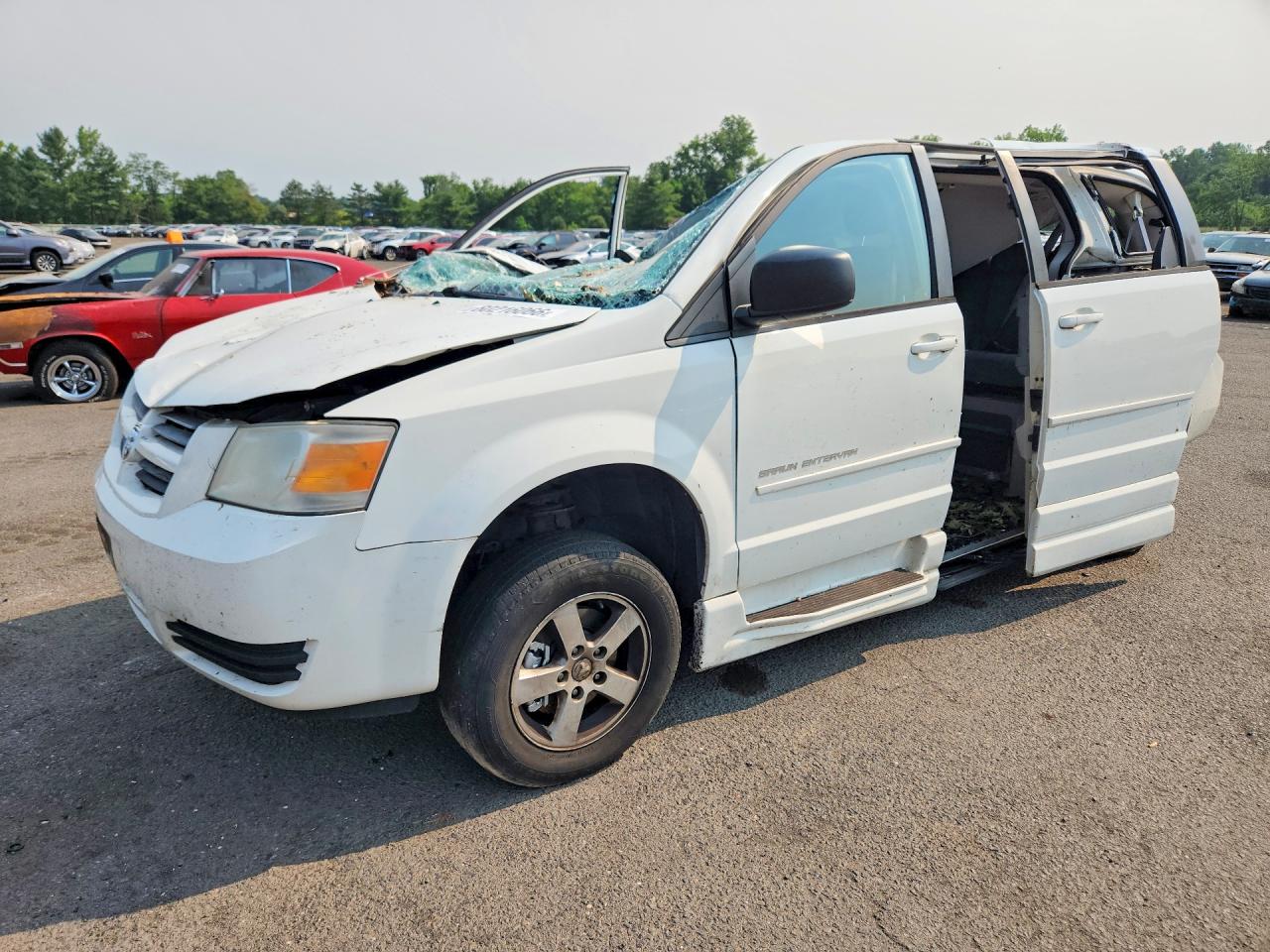2010 Dodge Grand Caravan Se White vin: 2D4RN4DE8AR296966