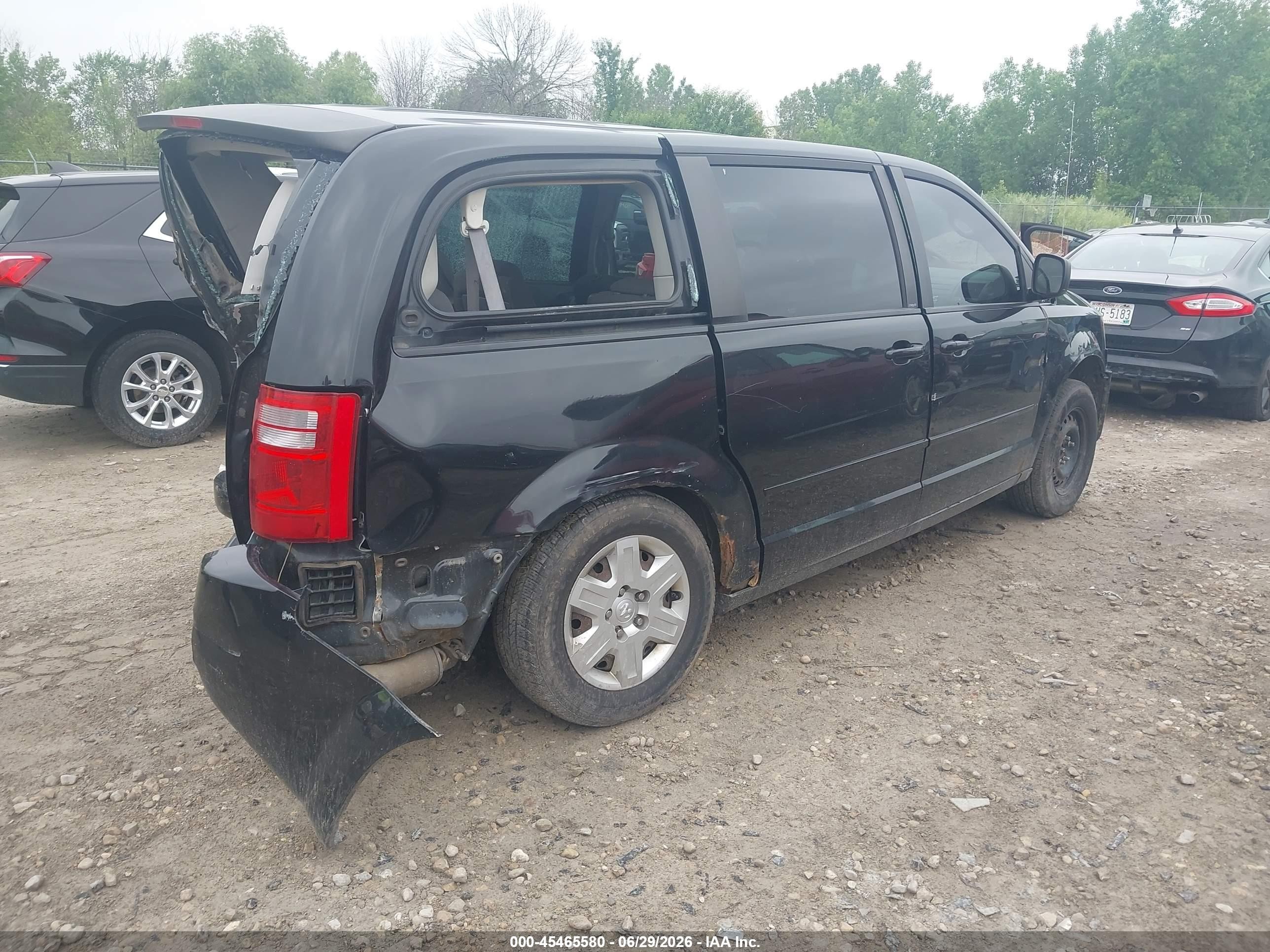 2010 Dodge Grand Caravan Se Black vin: 2D4RN4DE8AR364943