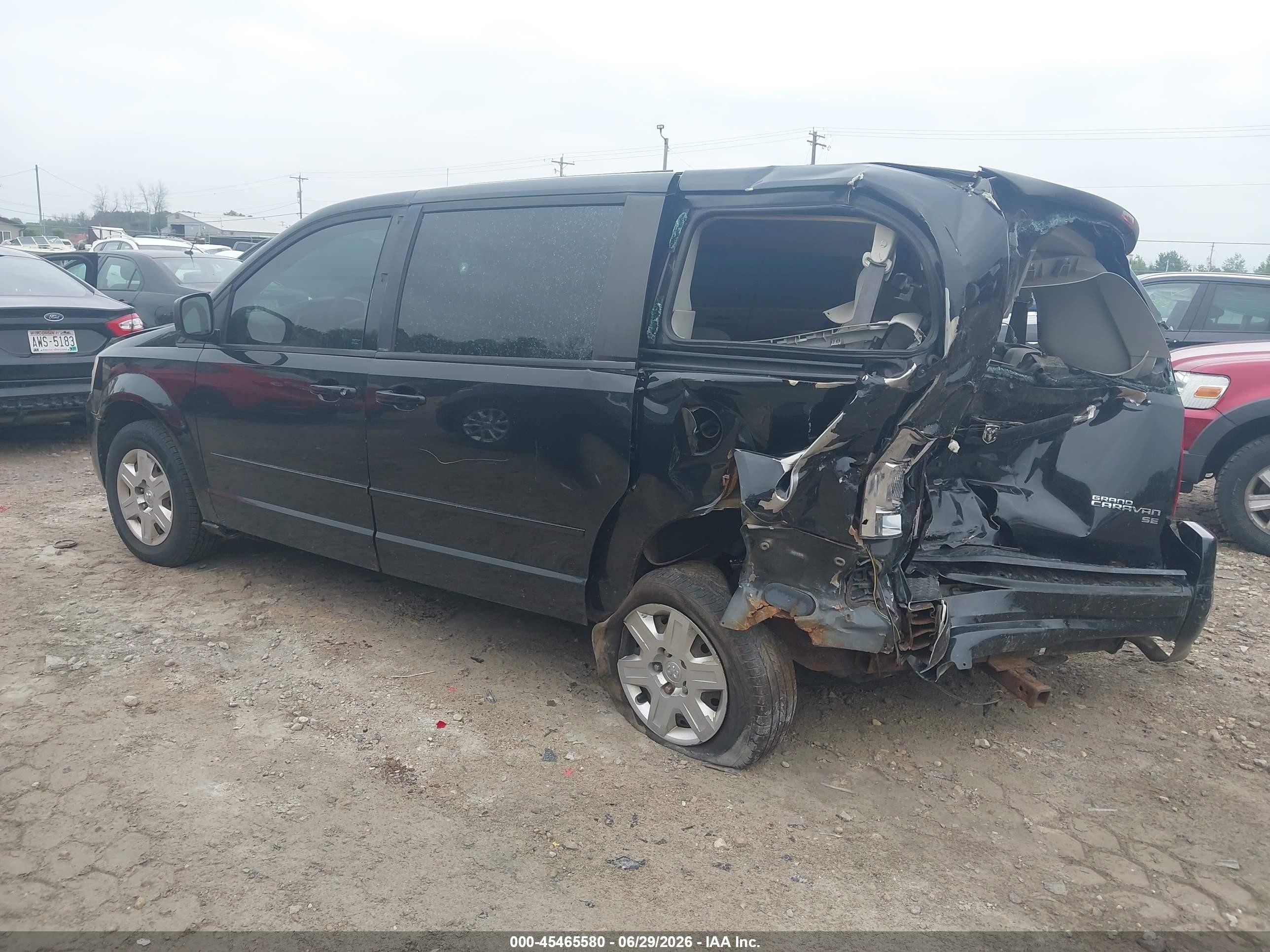 2010 Dodge Grand Caravan Se Black vin: 2D4RN4DE8AR364943
