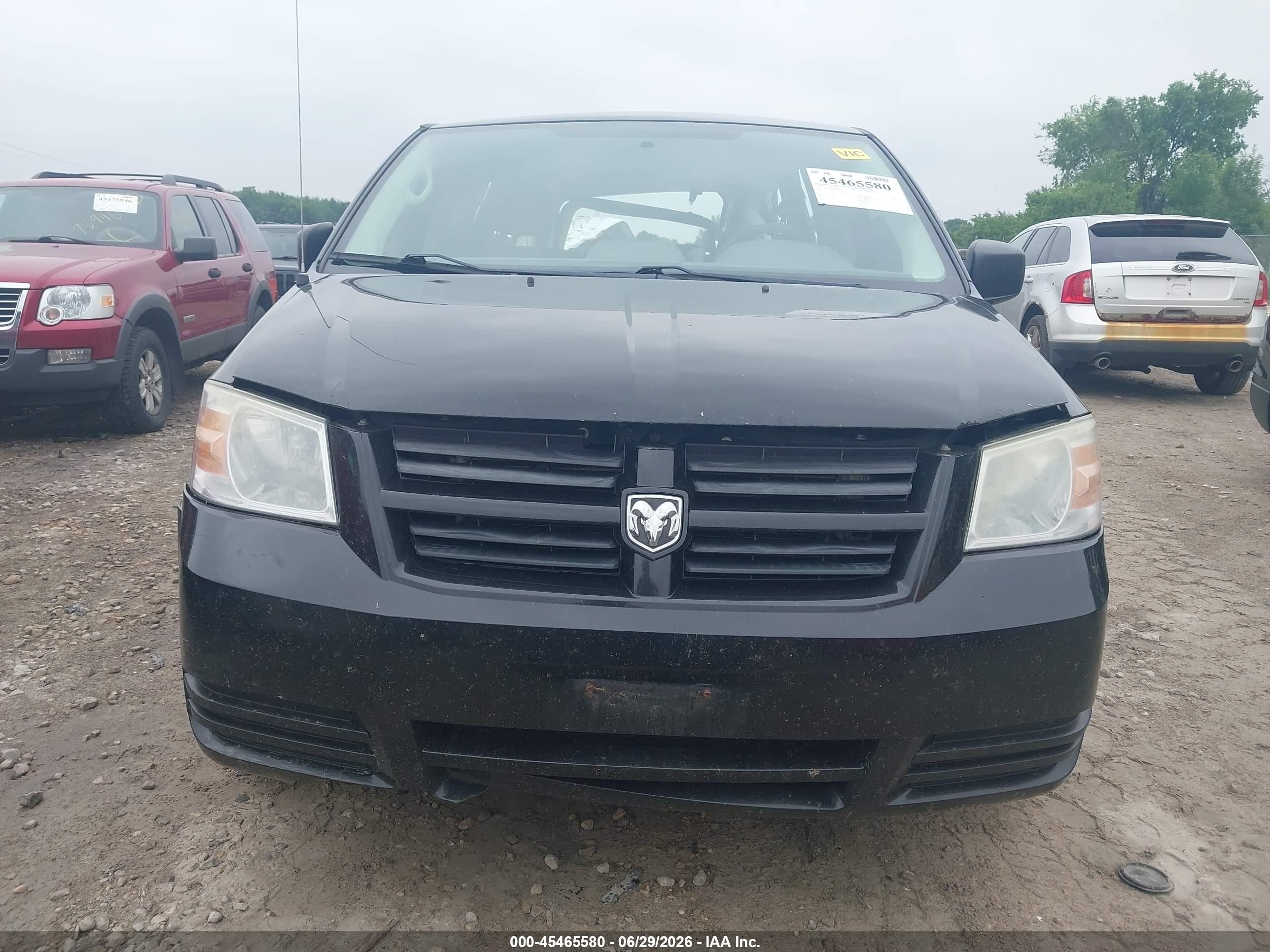 2010 Dodge Grand Caravan Se Black vin: 2D4RN4DE8AR364943