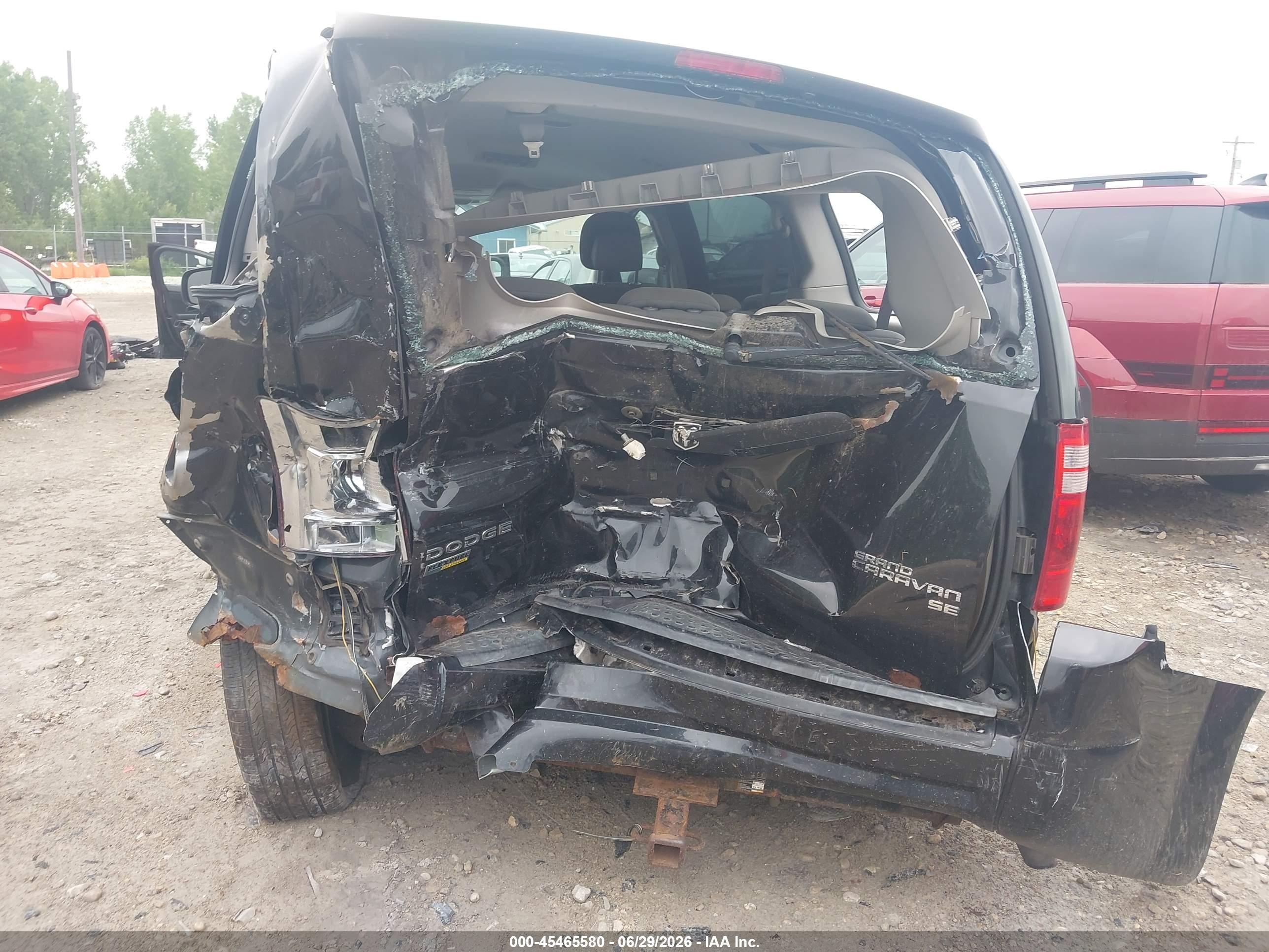 2010 Dodge Grand Caravan Se Black vin: 2D4RN4DE8AR364943