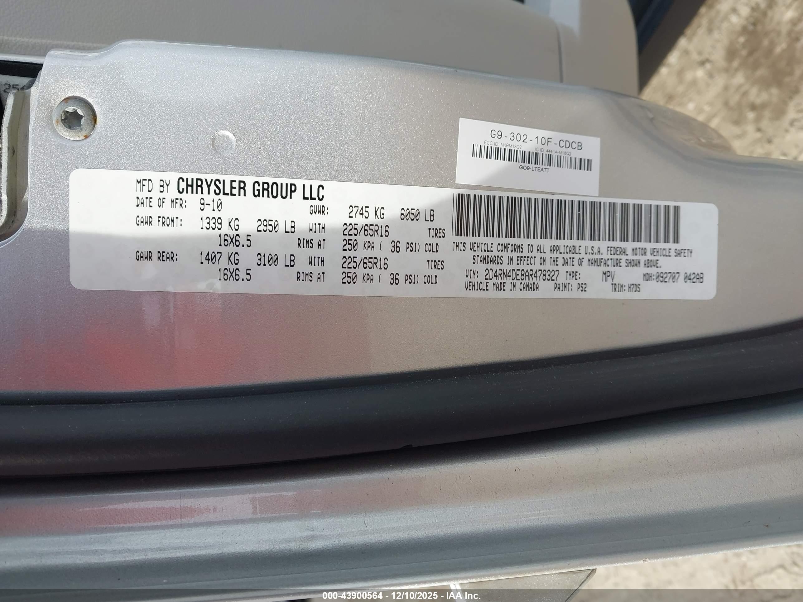 2010 Dodge Grand Caravan Se Серебряный vin: 2D4RN4DE8AR478327