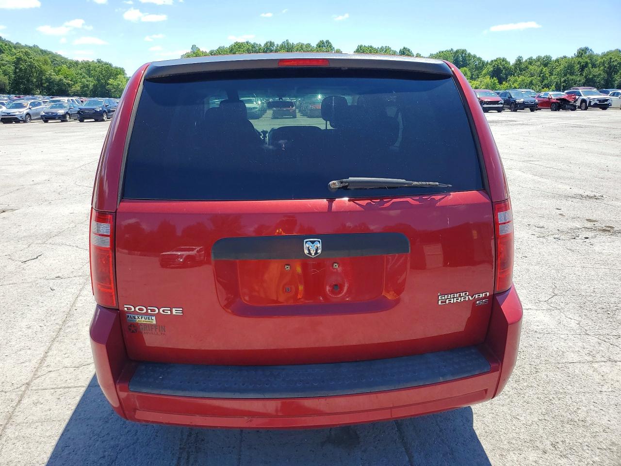 2010 Dodge Grand Caravan Se Red vin: 2D4RN4DE9AR147627