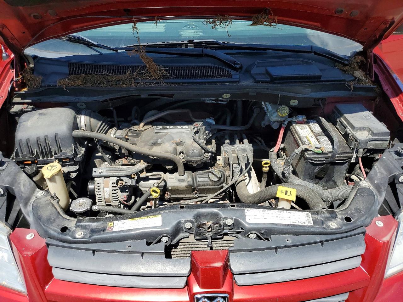 2010 Dodge Grand Caravan Se Red vin: 2D4RN4DE9AR147627