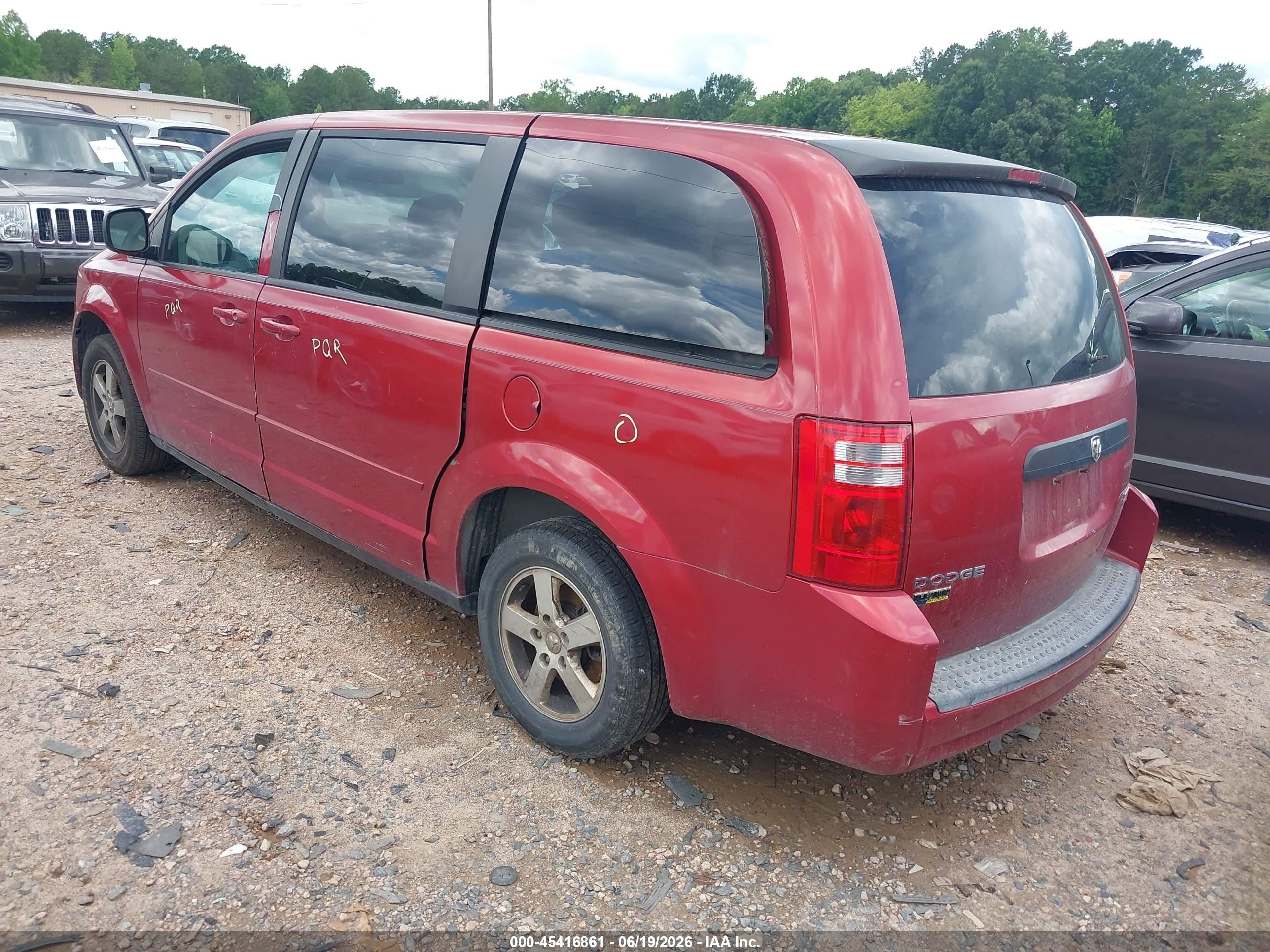 2010 Dodge Grand Caravan Se Red vin: 2D4RN4DE9AR189361