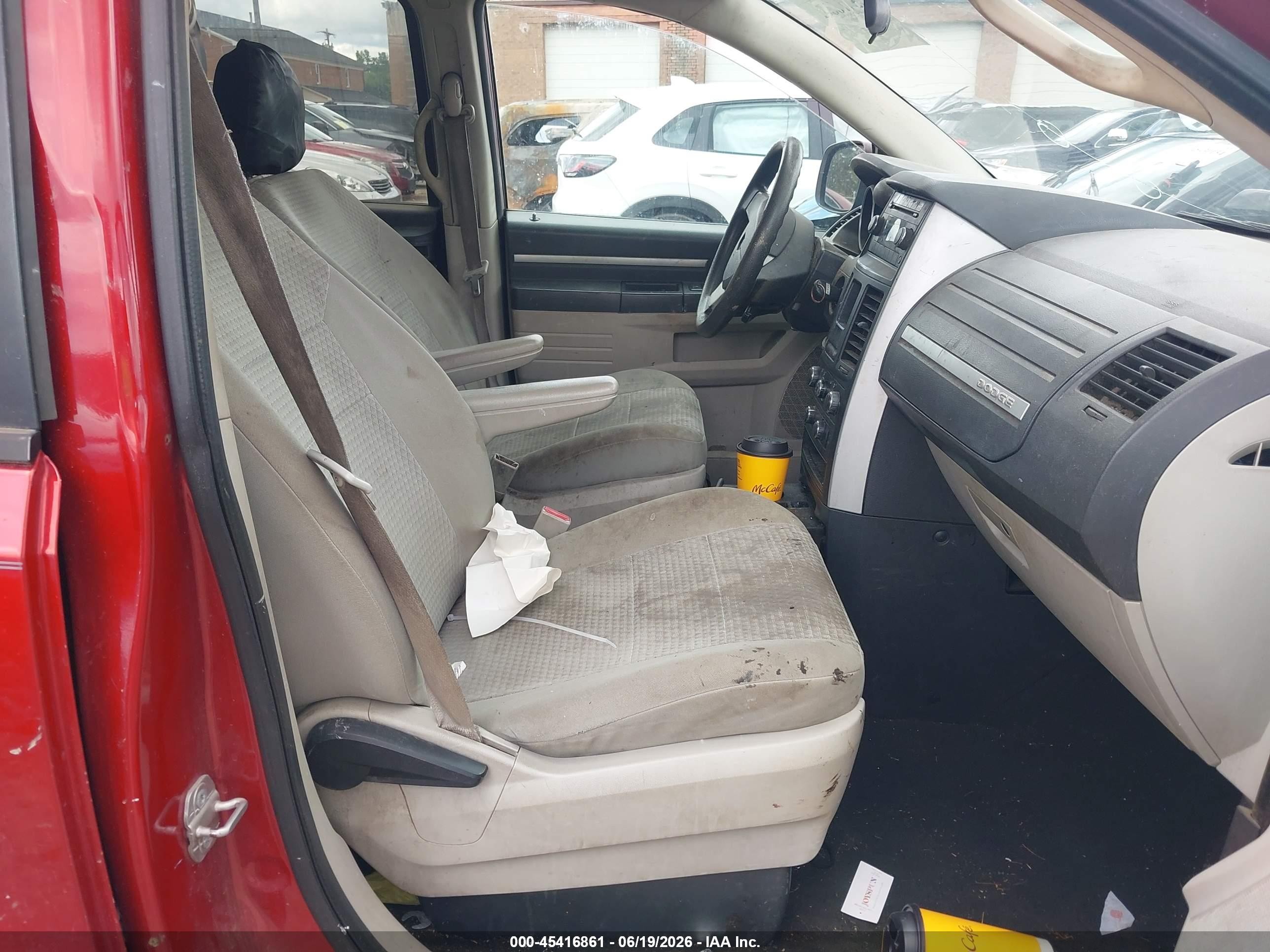2010 Dodge Grand Caravan Se Red vin: 2D4RN4DE9AR189361