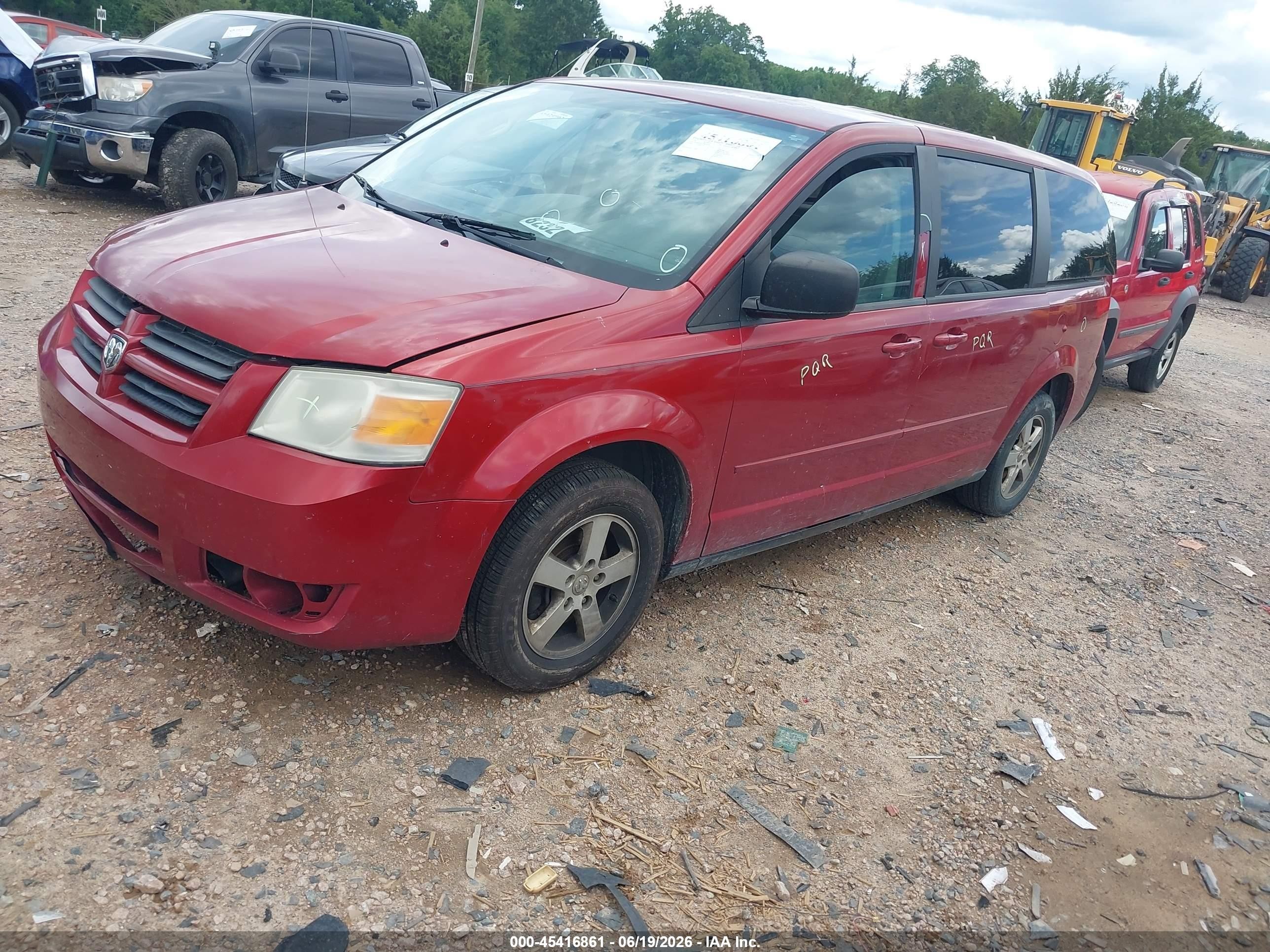 2010 Dodge Grand Caravan Se Red vin: 2D4RN4DE9AR189361