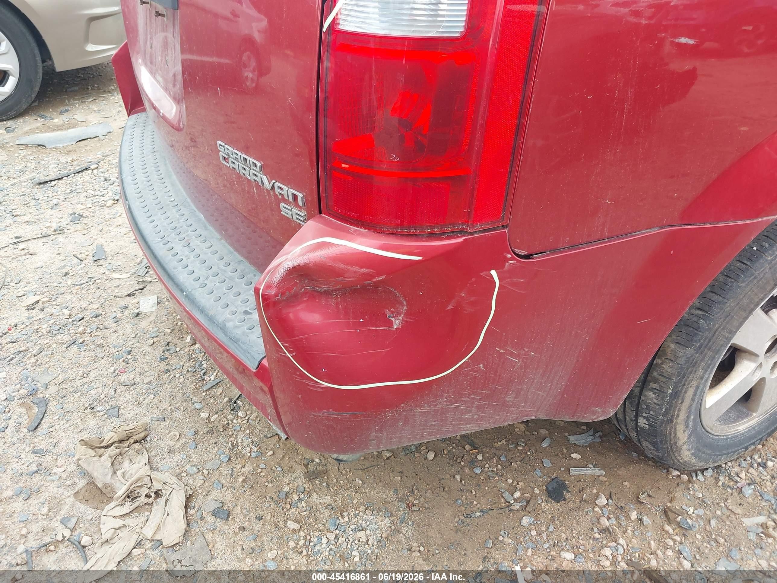 2010 Dodge Grand Caravan Se Red vin: 2D4RN4DE9AR189361