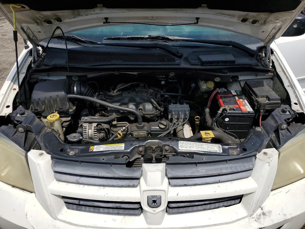 2010 Dodge Grand Caravan Se White vin: 2D4RN4DE9AR207292