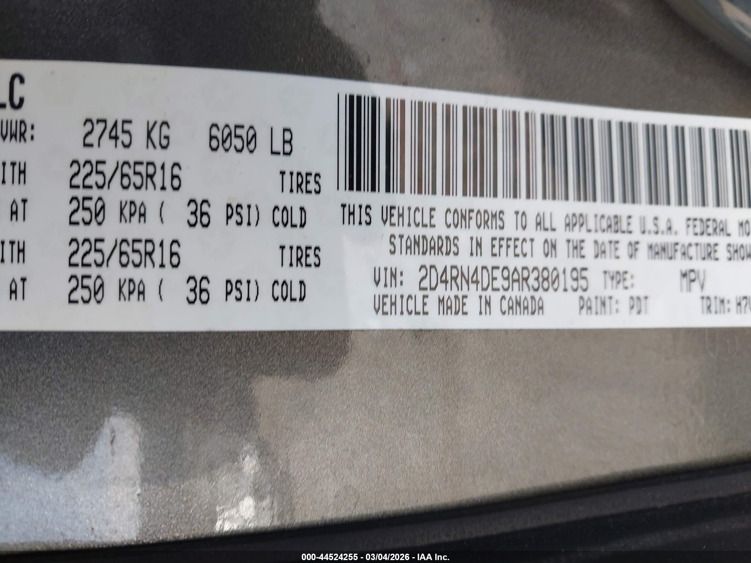 2010 Dodge Grand Caravan Se Gray vin: 2D4RN4DE9AR380195