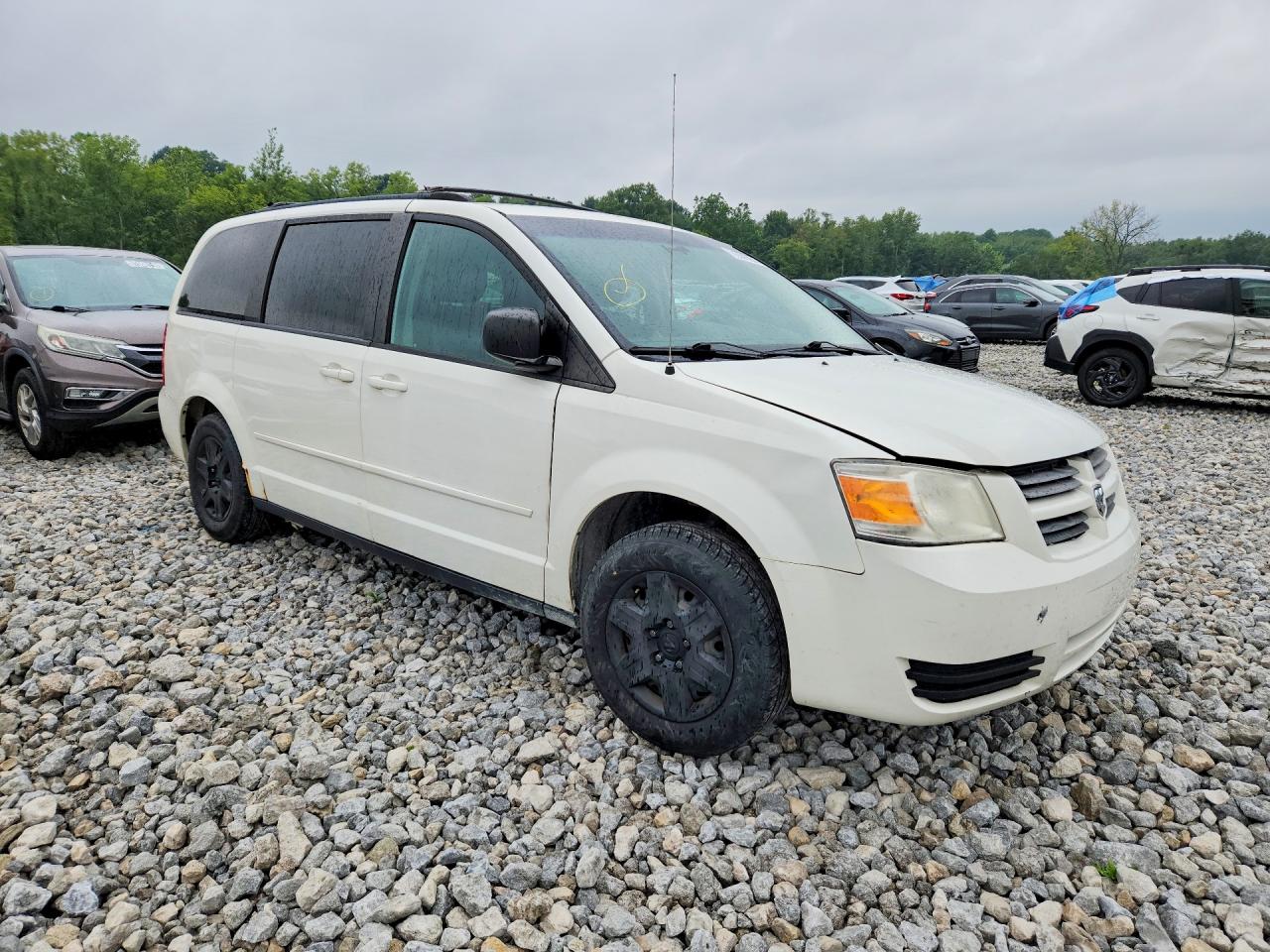 2010 Dodge Grand Caravan Se White vin: 2D4RN4DEXAR134725