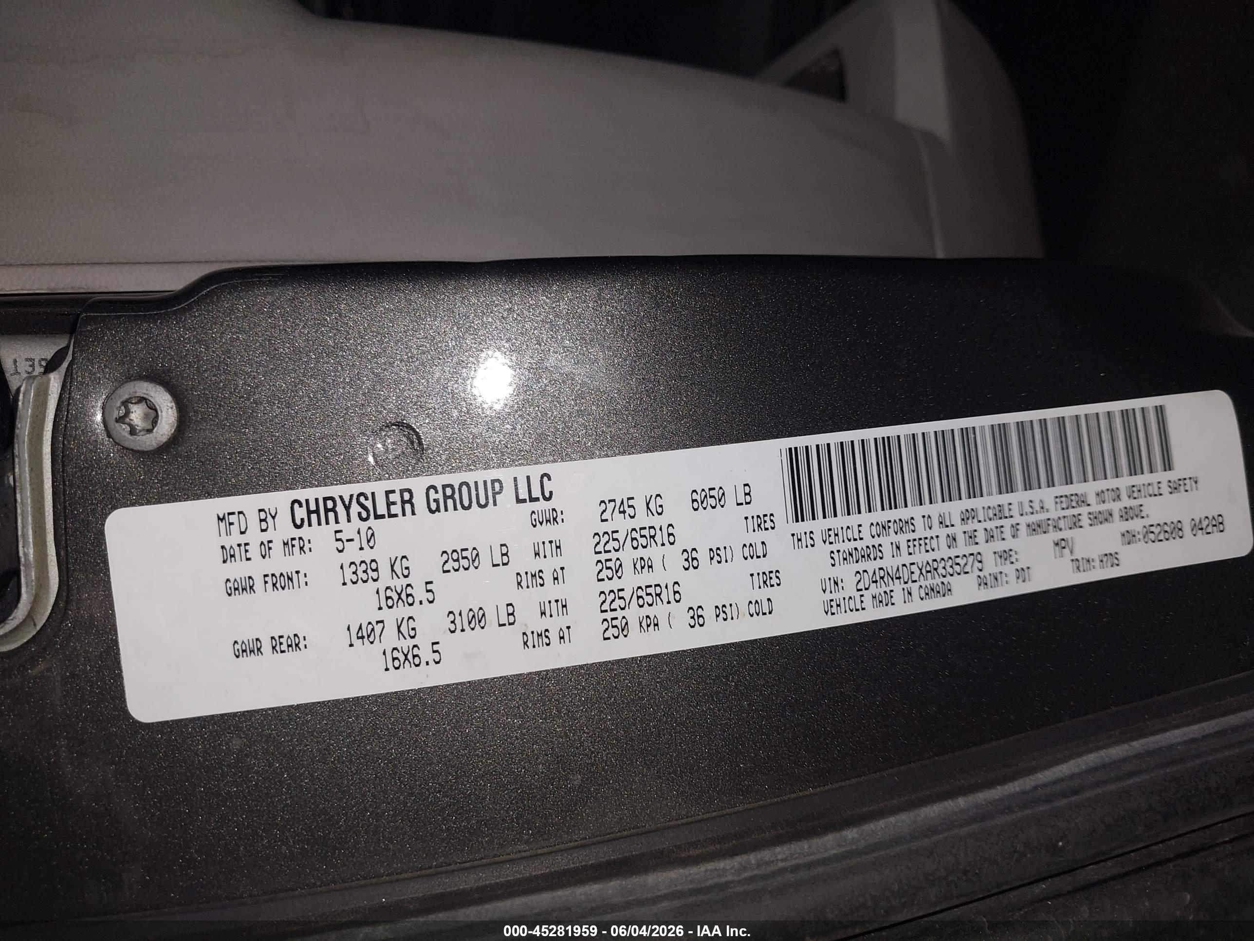 2010 Dodge Grand Caravan Se Gray vin: 2D4RN4DEXAR335279