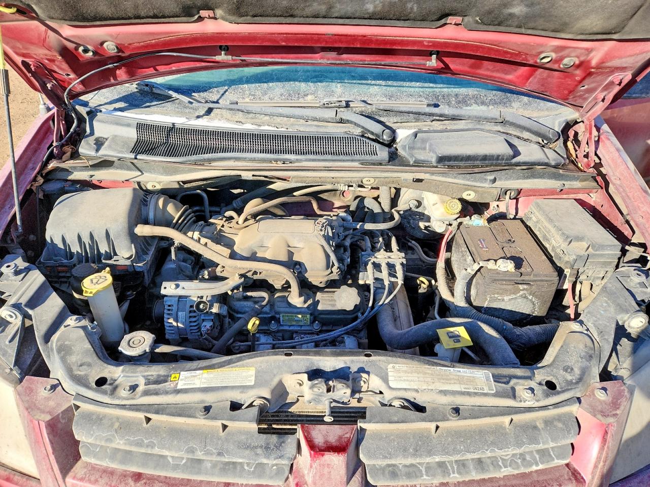 2010 Dodge Grand Caravan Se Red vin: 2D4RN4DEXAR341275