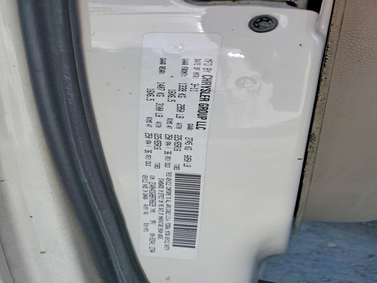 2011 Dodge Grand Caravan Express White vin: 2D4RN4DG0BR706629