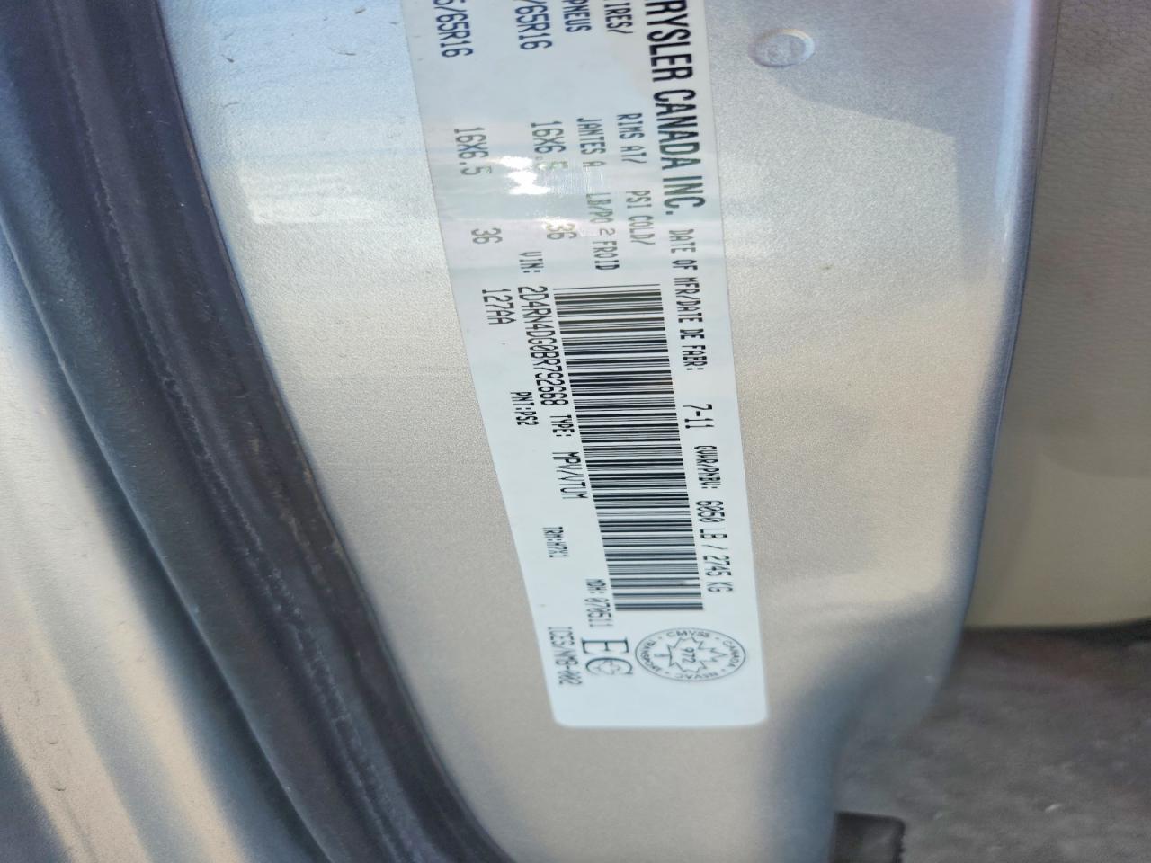 2011 Dodge Grand Caravan Express Gray vin: 2D4RN4DG0BR792668