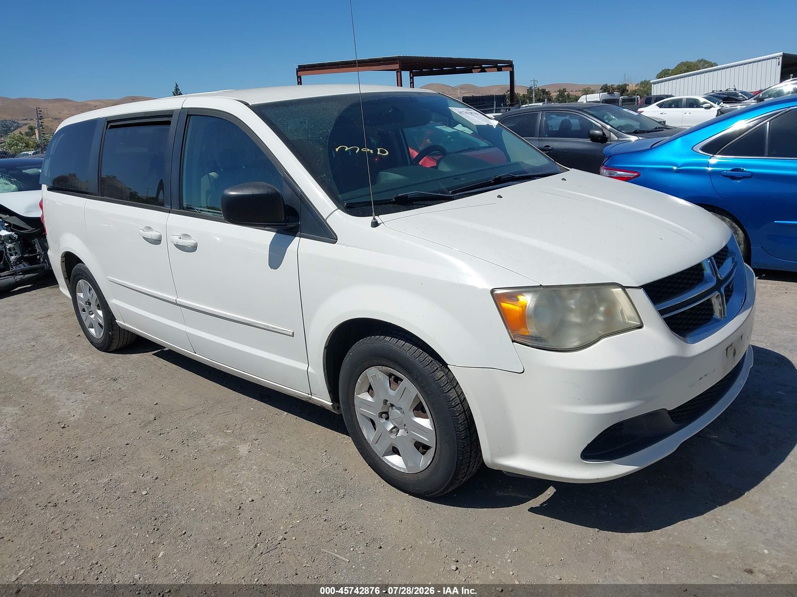 2011 Dodge Grand Caravan Express White vin: 2D4RN4DG3BR740564