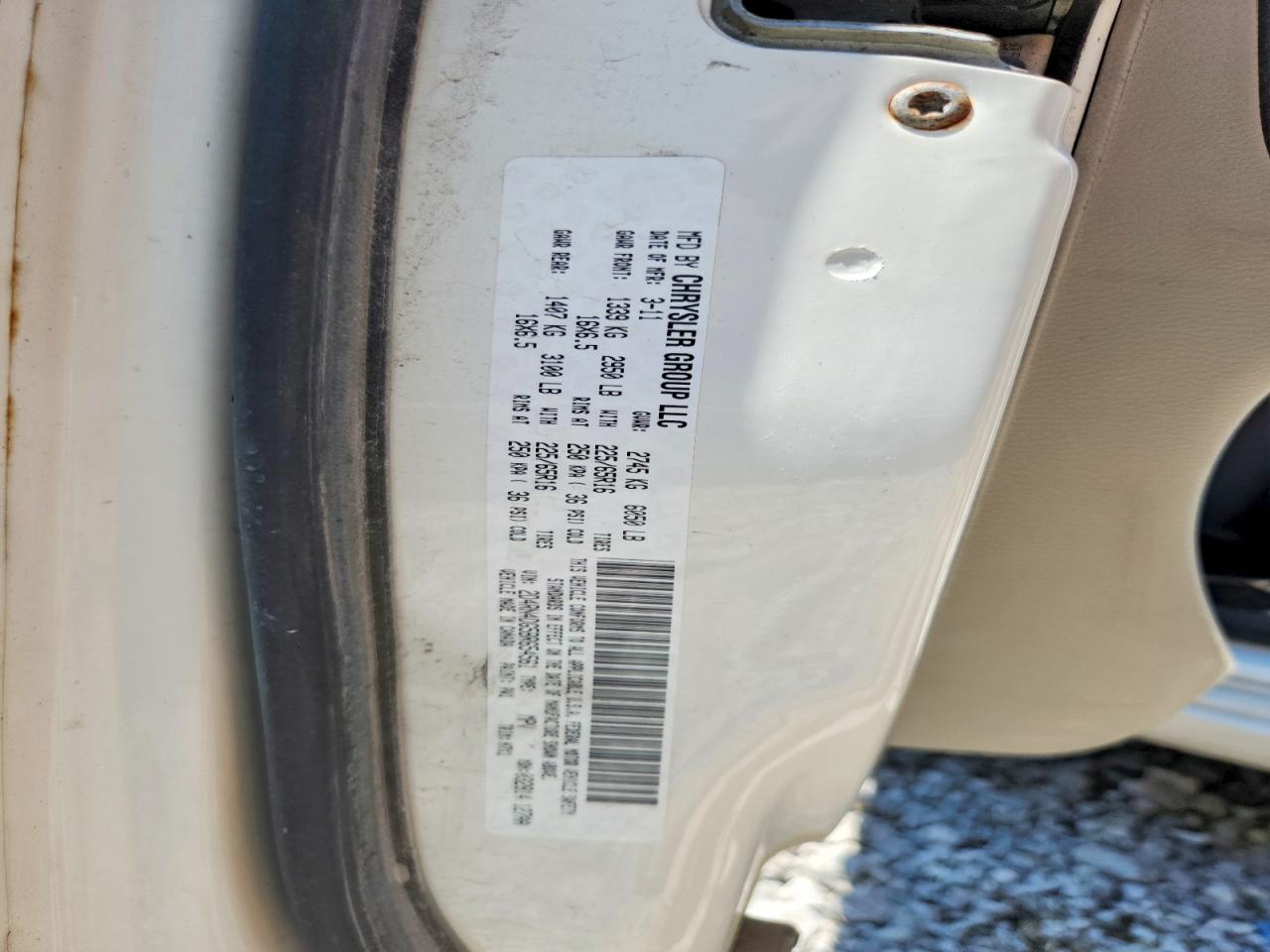 2011 Dodge Grand Caravan Express White vin: 2D4RN4DG5BR654561