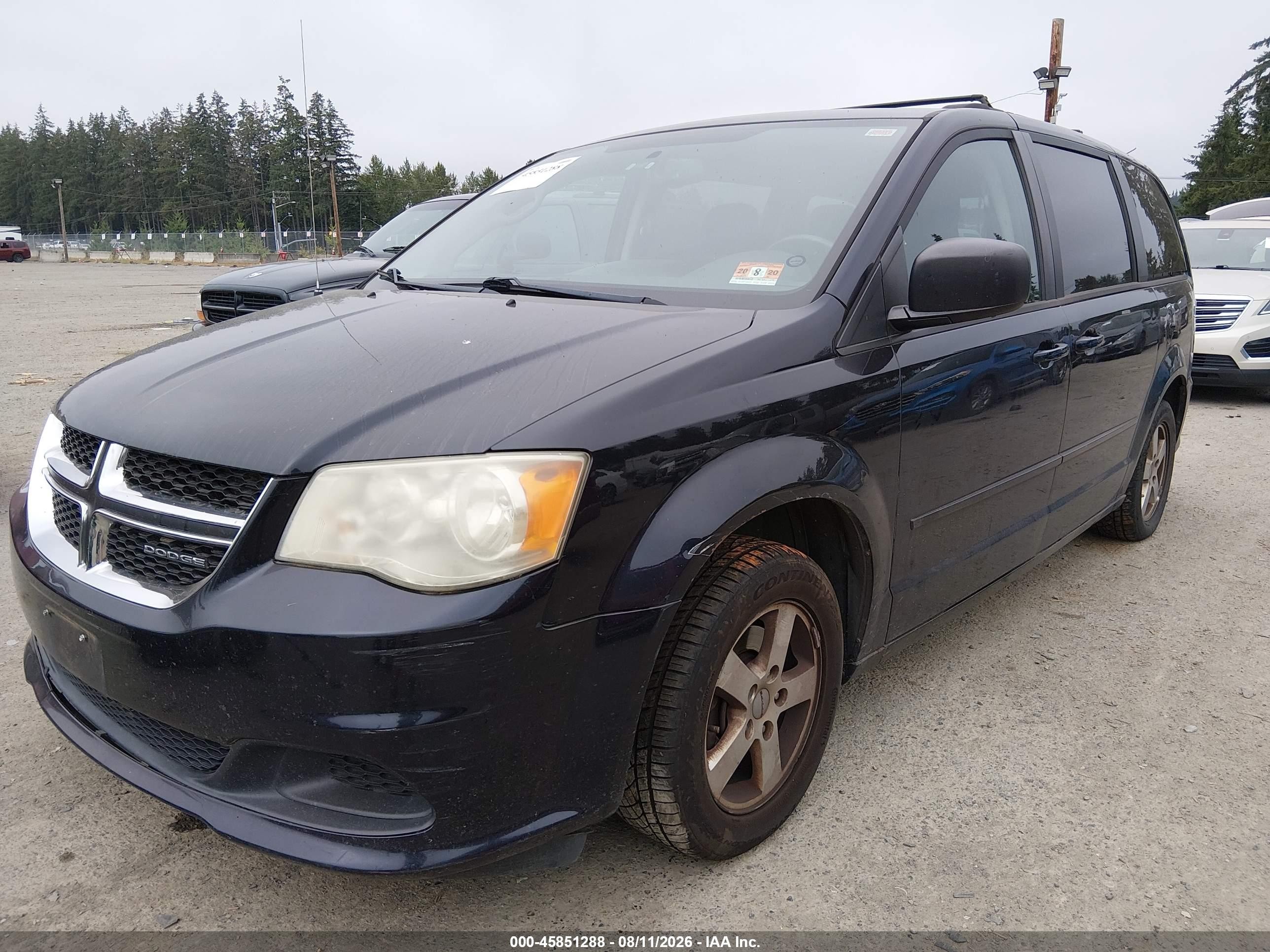 2011 Dodge Grand Caravan Se/sxt Dark Blue vin: 2D4RN4DG5BR730750
