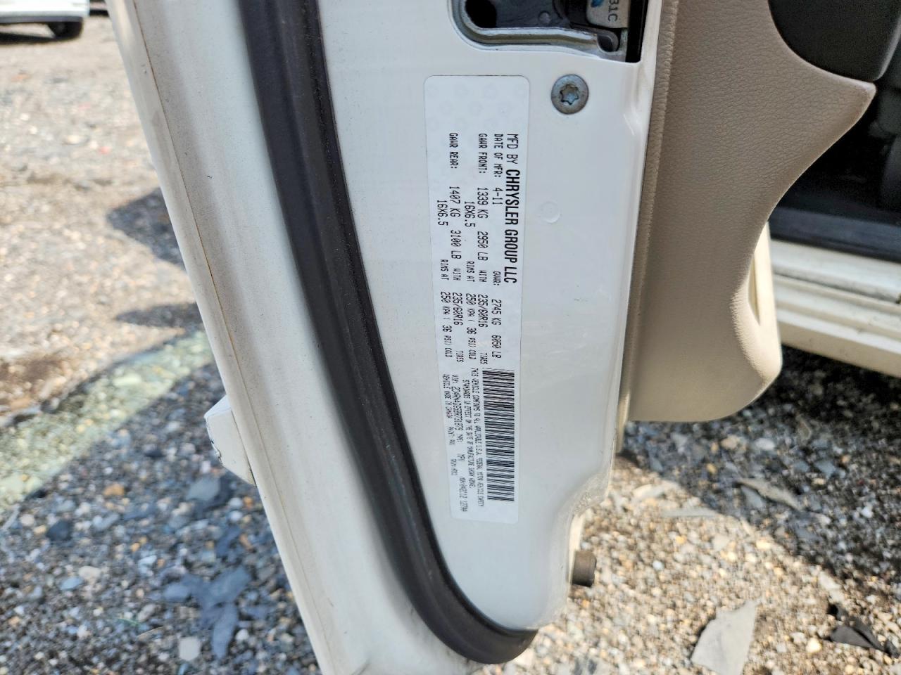 2011 Dodge Grand Caravan Express White vin: 2D4RN4DG5BR731879
