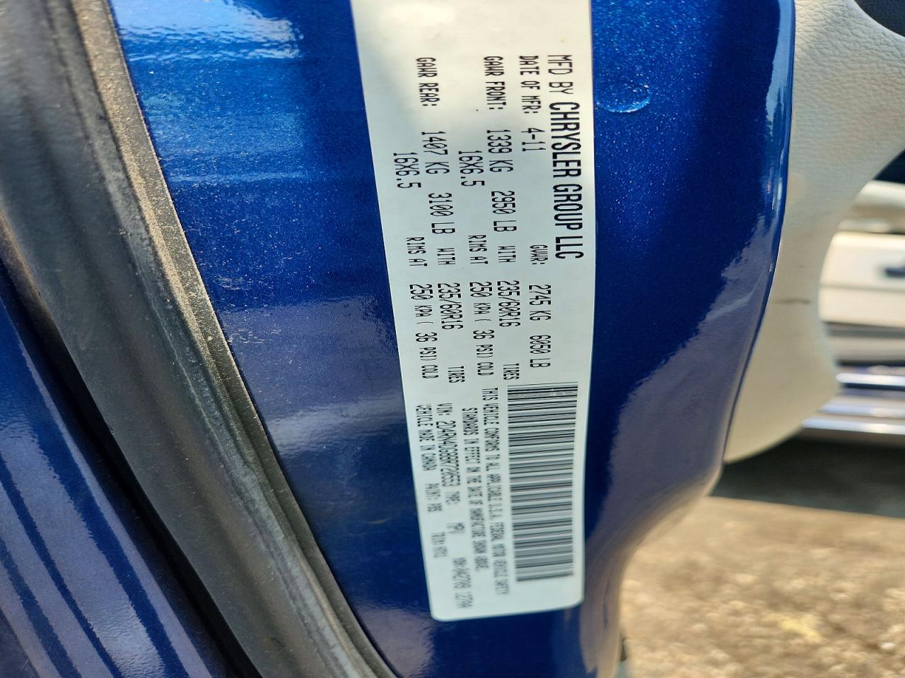2011 Dodge Grand Caravan Express Blue vin: 2D4RN4DG8BR720553