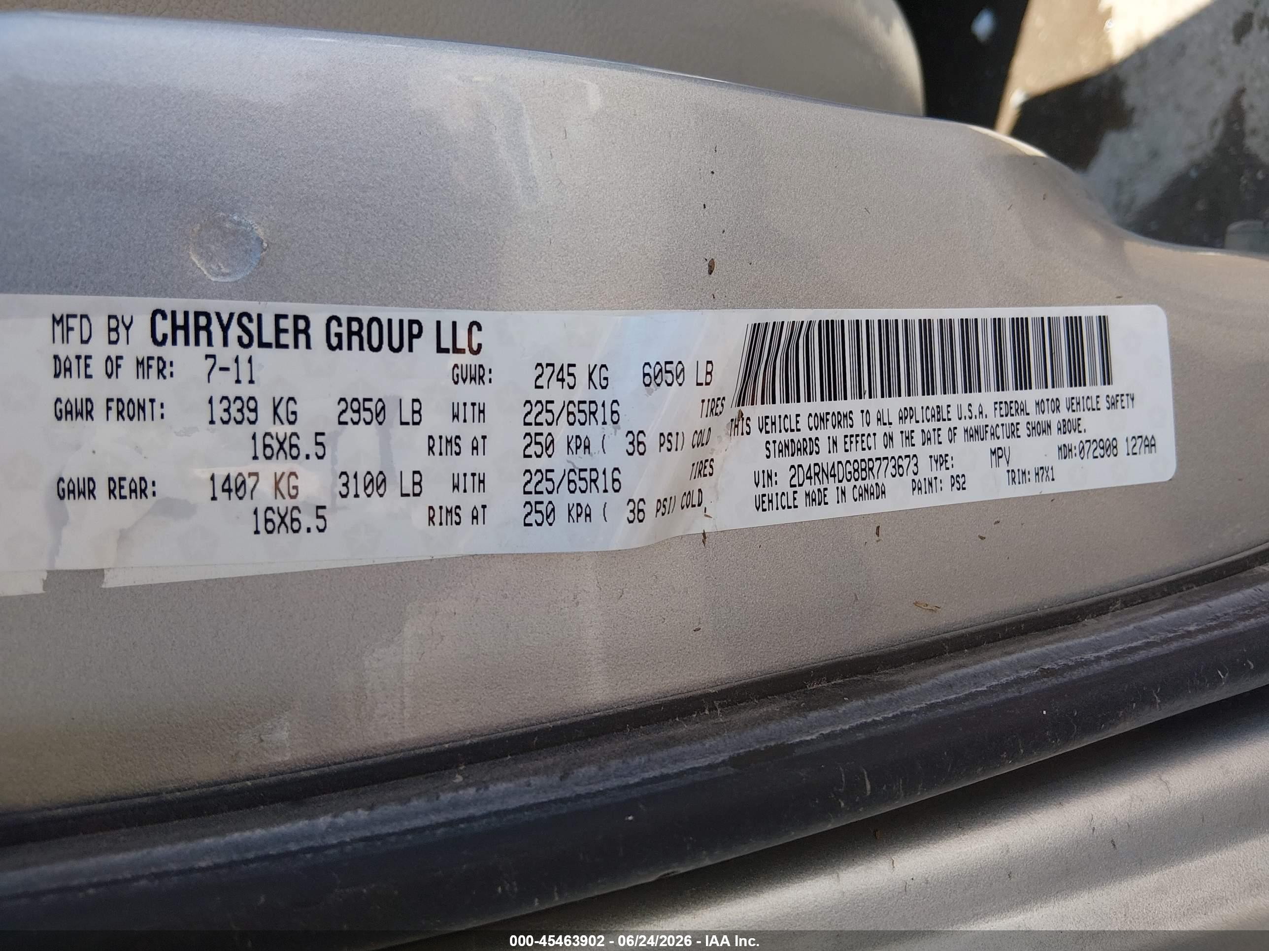 2011 Dodge Grand Caravan Express Silver vin: 2D4RN4DG8BR773673