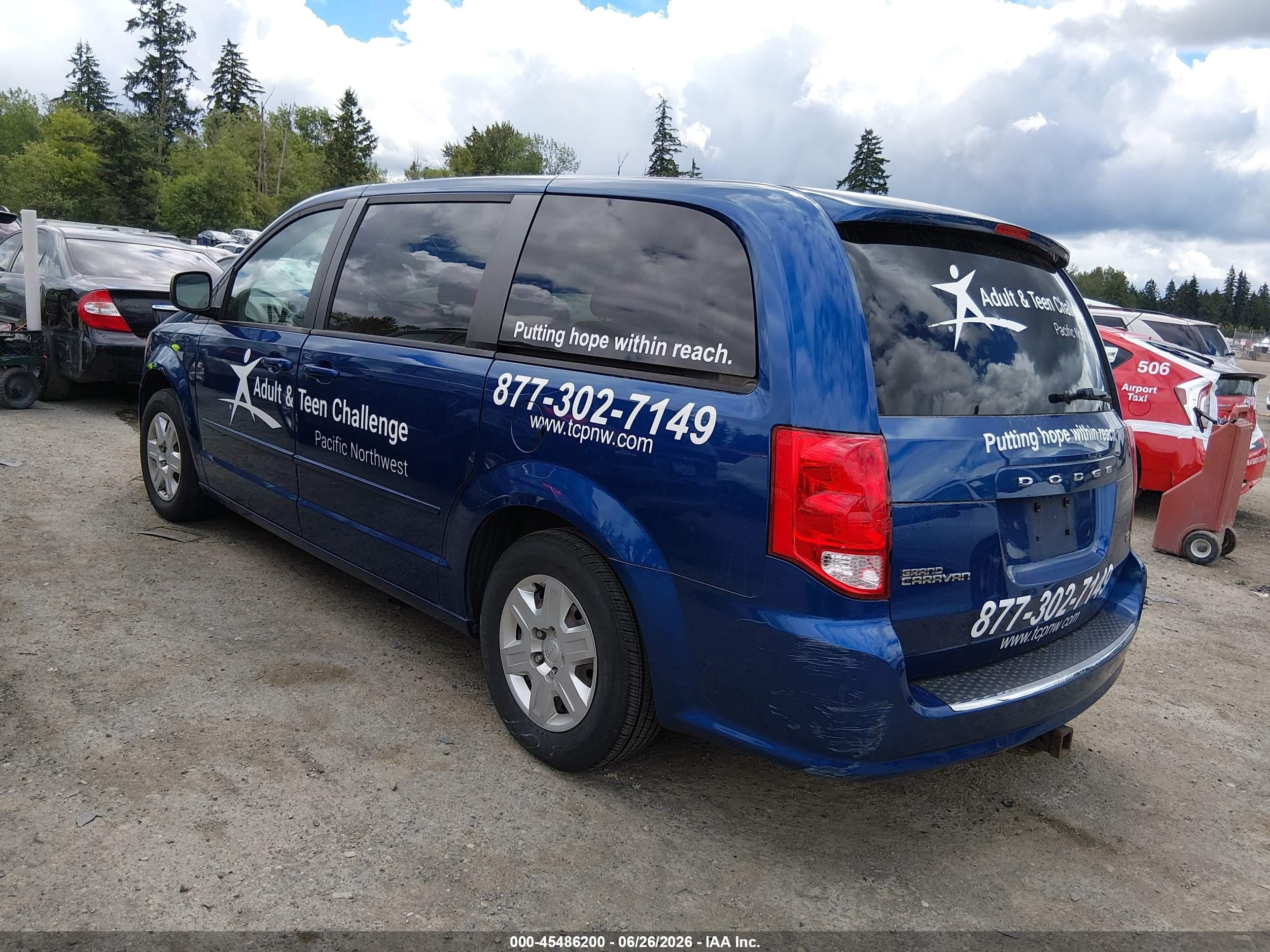 2011 Dodge Grand Caravan Express Blue vin: 2D4RN4DG8BR779389