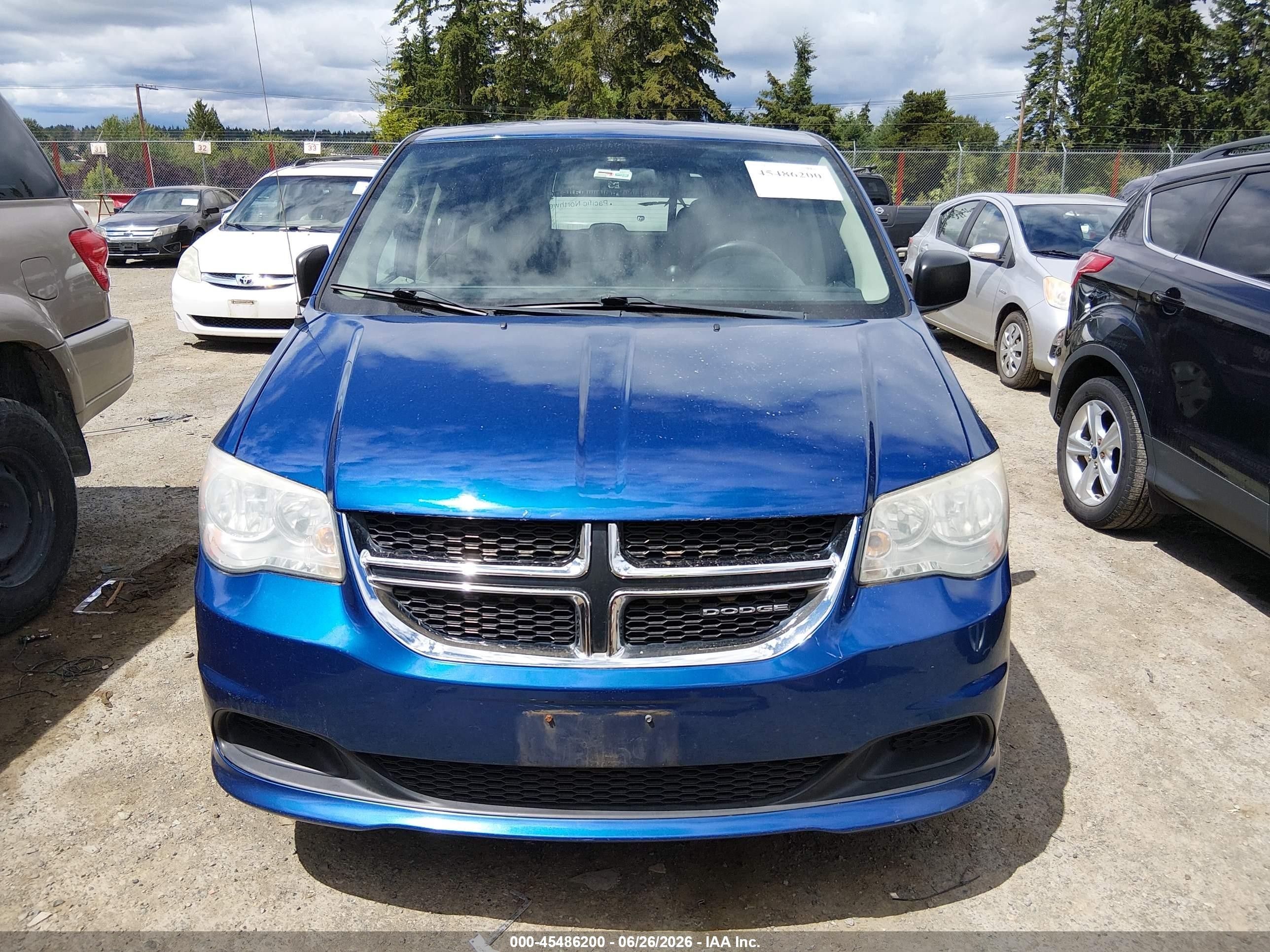 2011 Dodge Grand Caravan Express Blue vin: 2D4RN4DG8BR779389