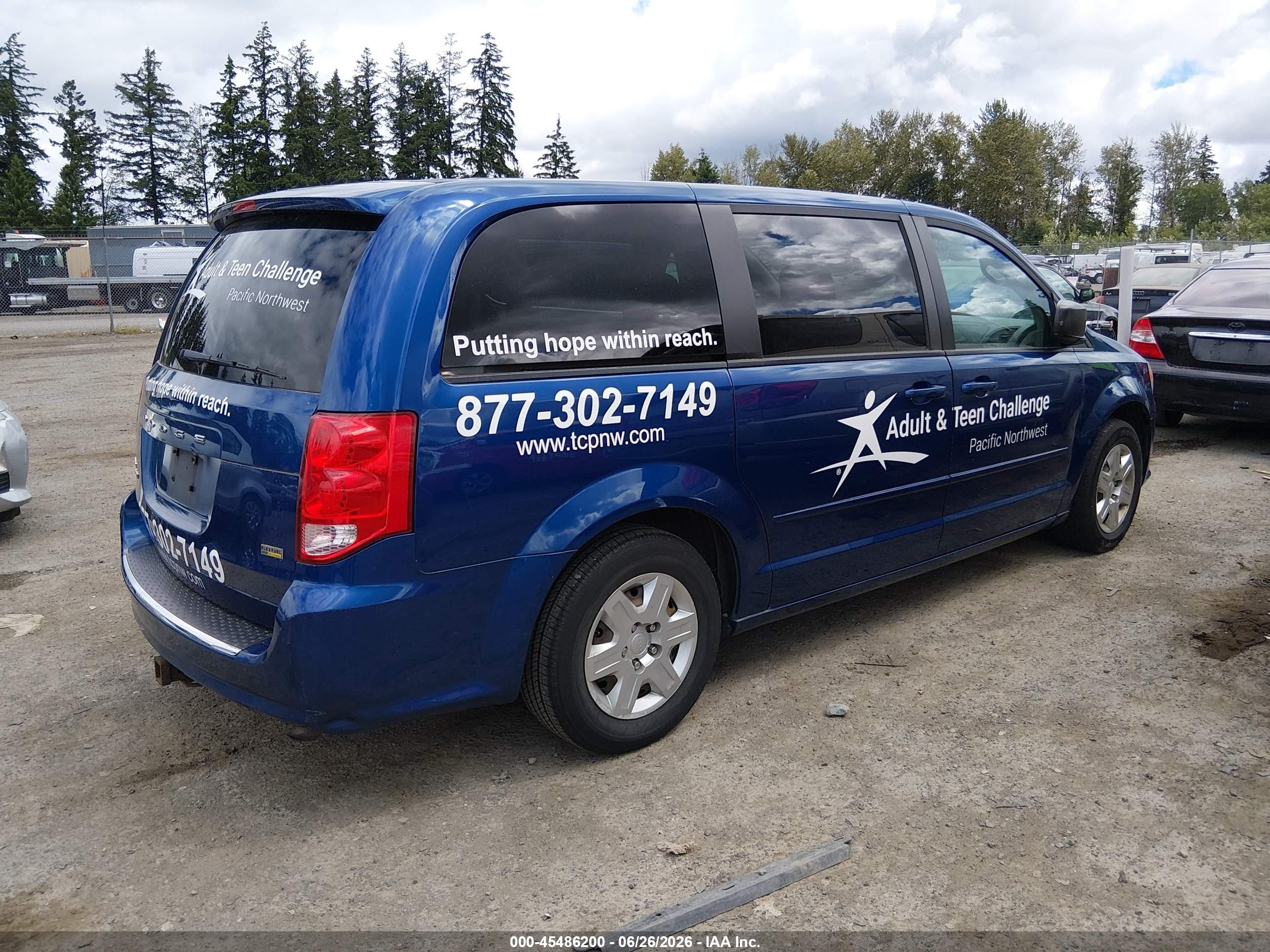 2011 Dodge Grand Caravan Express Blue vin: 2D4RN4DG8BR779389