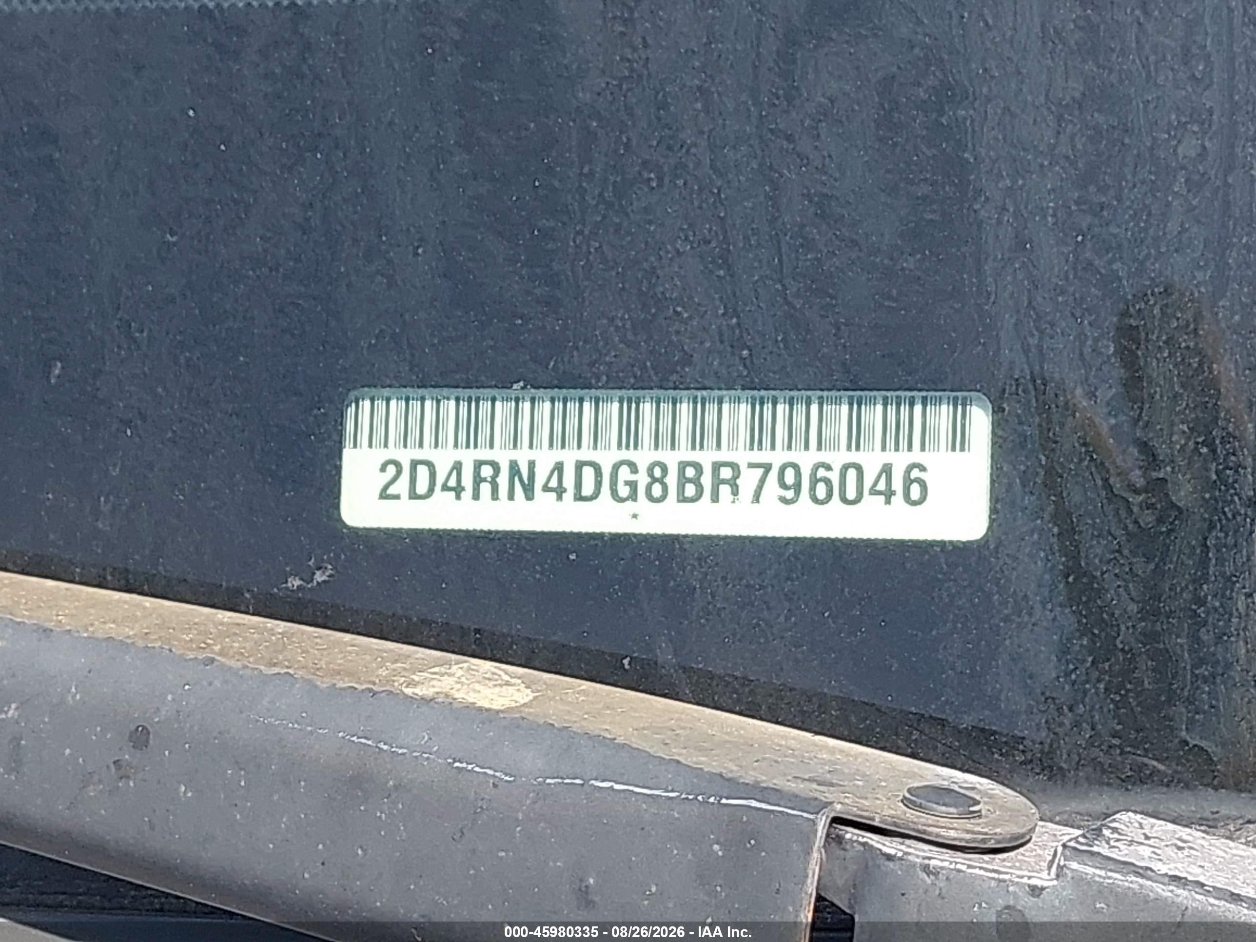 2011 Dodge Grand Caravan Express White vin: 2D4RN4DG8BR796046