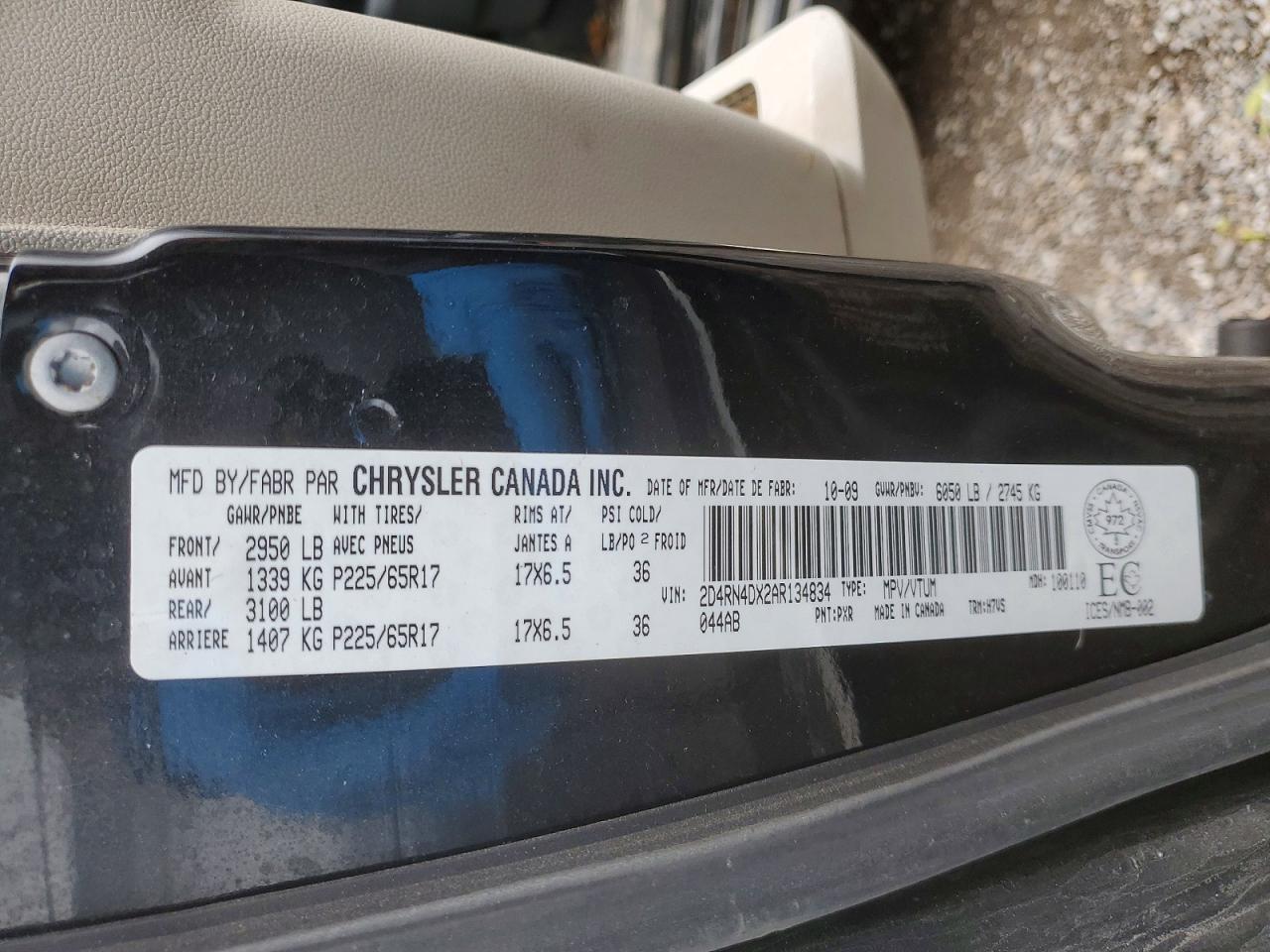 2010 Dodge Grand Caravan Se Black vin: 2D4RN4DX2AR134834