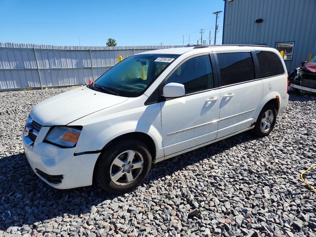 2010 Dodge Grand Caravan Sxt White vin: 2D4RN5D10AR107679