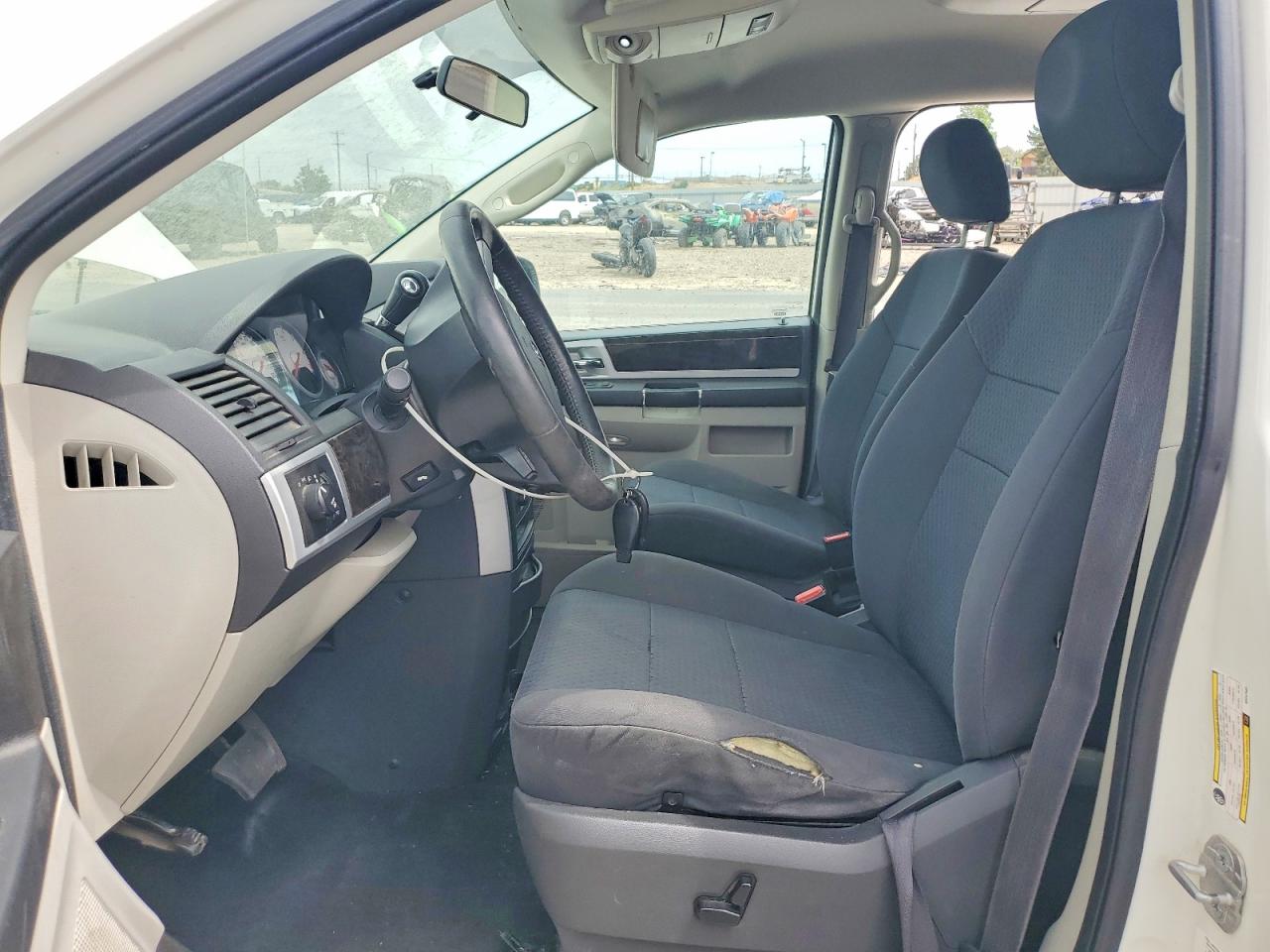 2010 Dodge Grand Caravan Sxt White vin: 2D4RN5D10AR247585