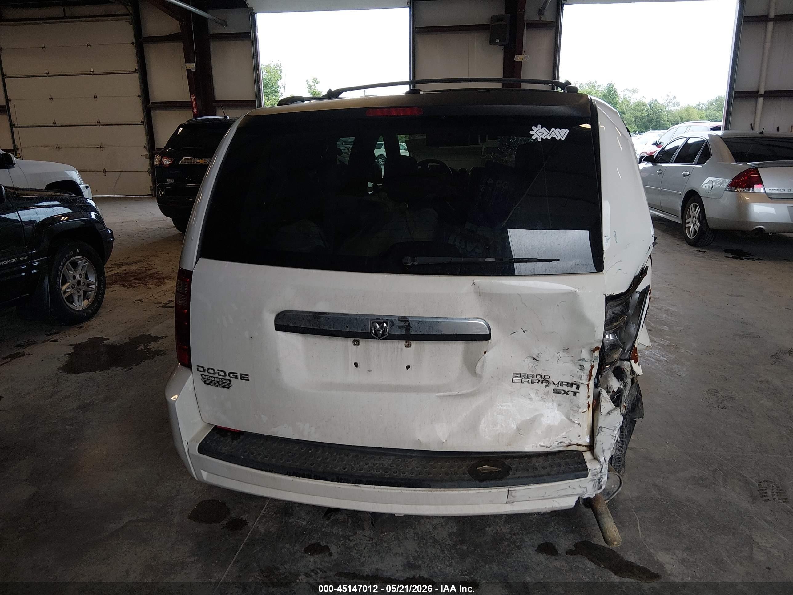 2010 Dodge Grand Caravan Sxt White vin: 2D4RN5D10AR264483