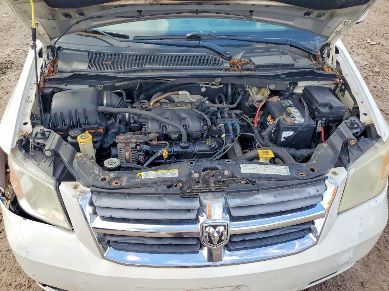 2010 Dodge Grand Caravan Sxt White vin: 2D4RN5D11AR107240