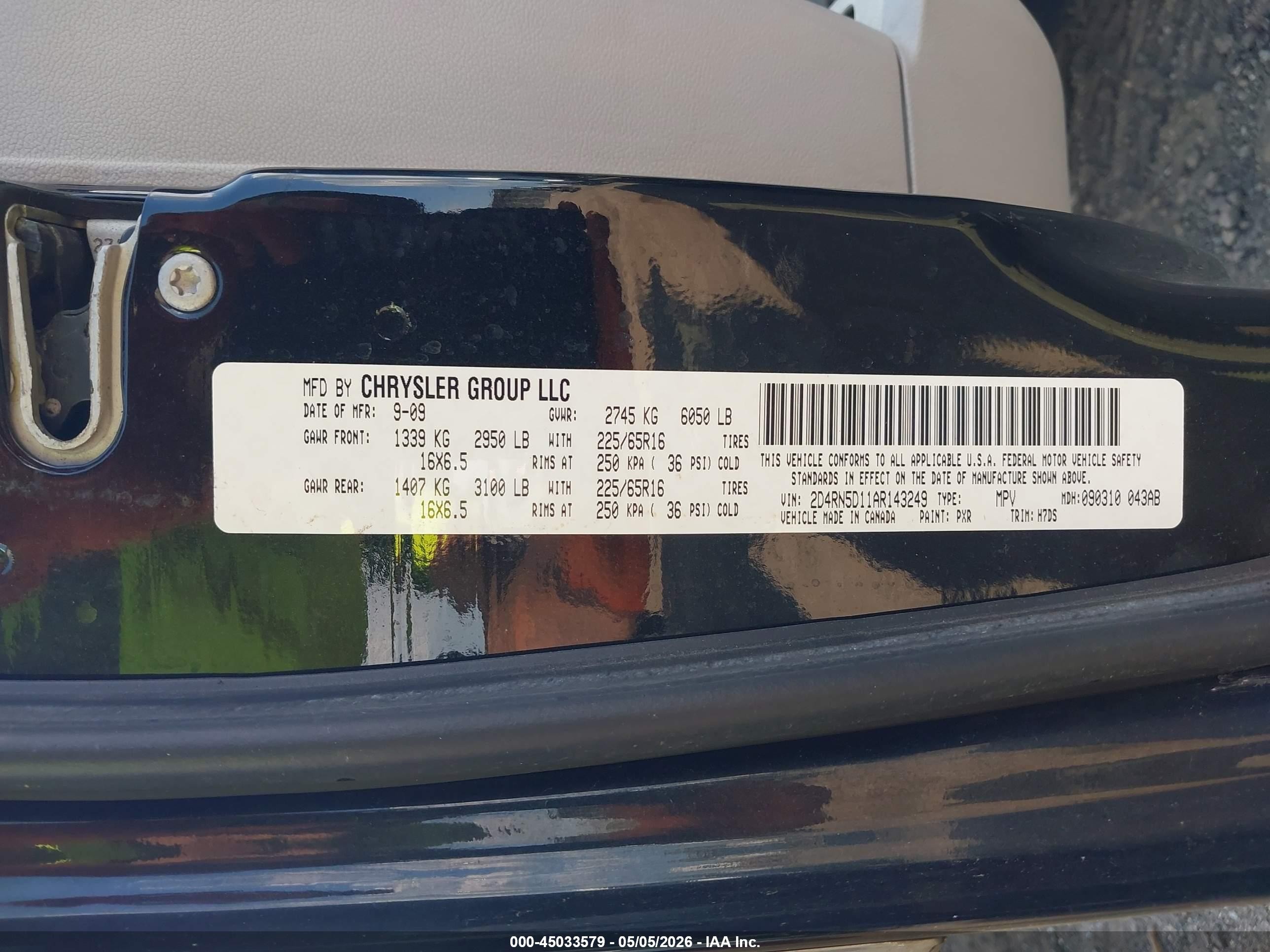 2010 Dodge Grand Caravan Sxt Black vin: 2D4RN5D11AR143249