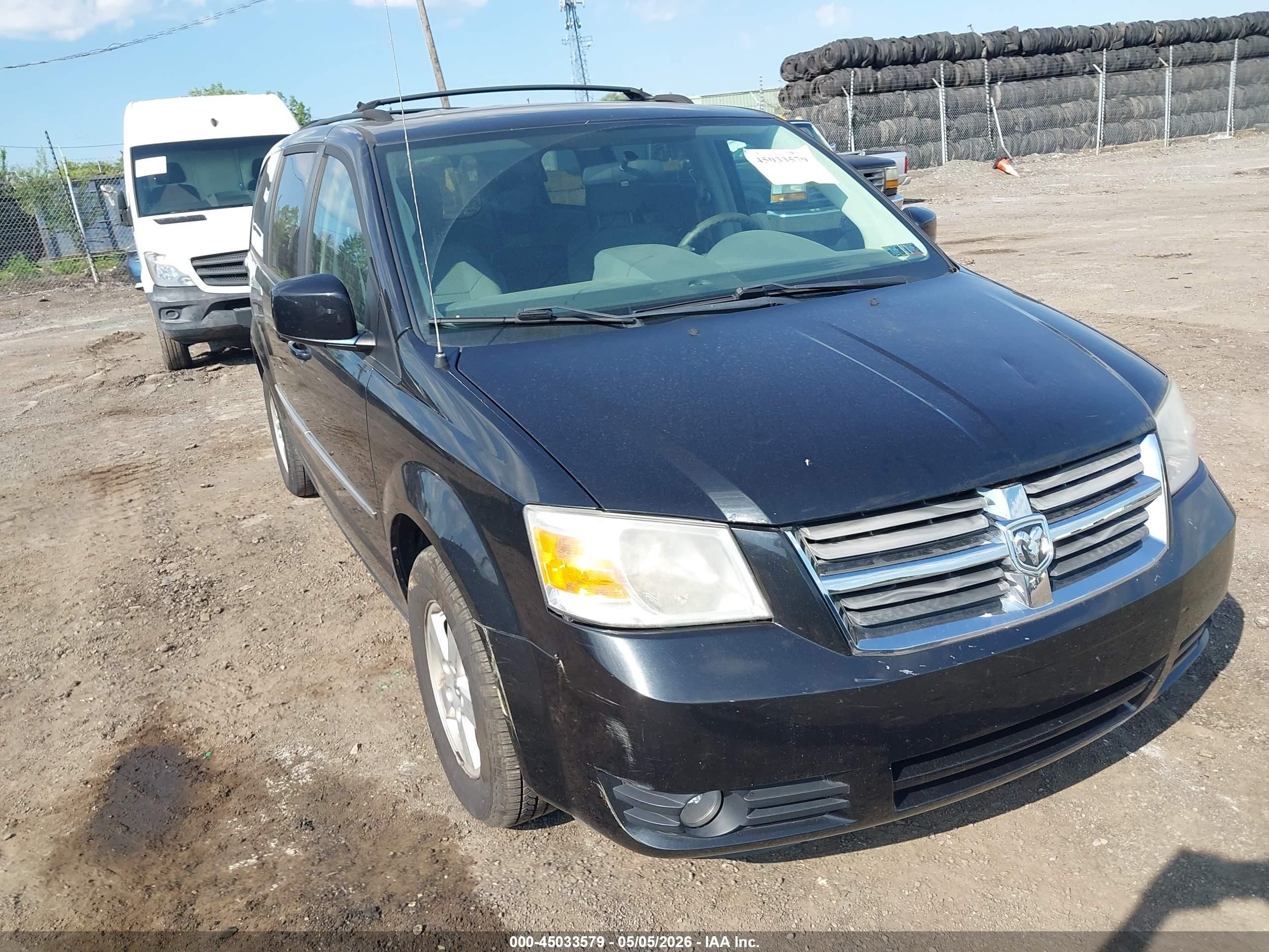 2010 Dodge Grand Caravan Sxt Black vin: 2D4RN5D11AR143249