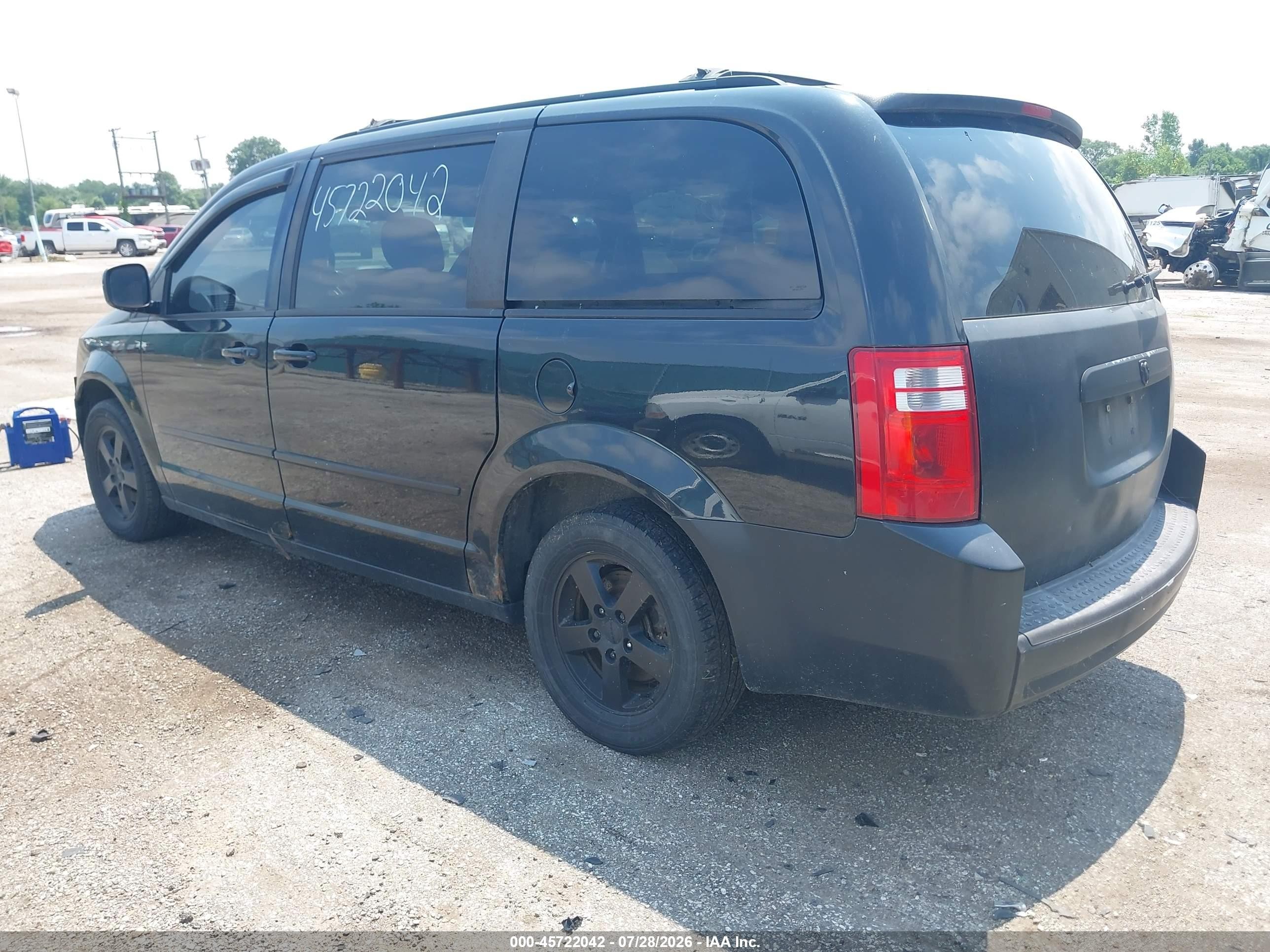 2010 Dodge Grand Caravan Sxt Black vin: 2D4RN5D11AR197408