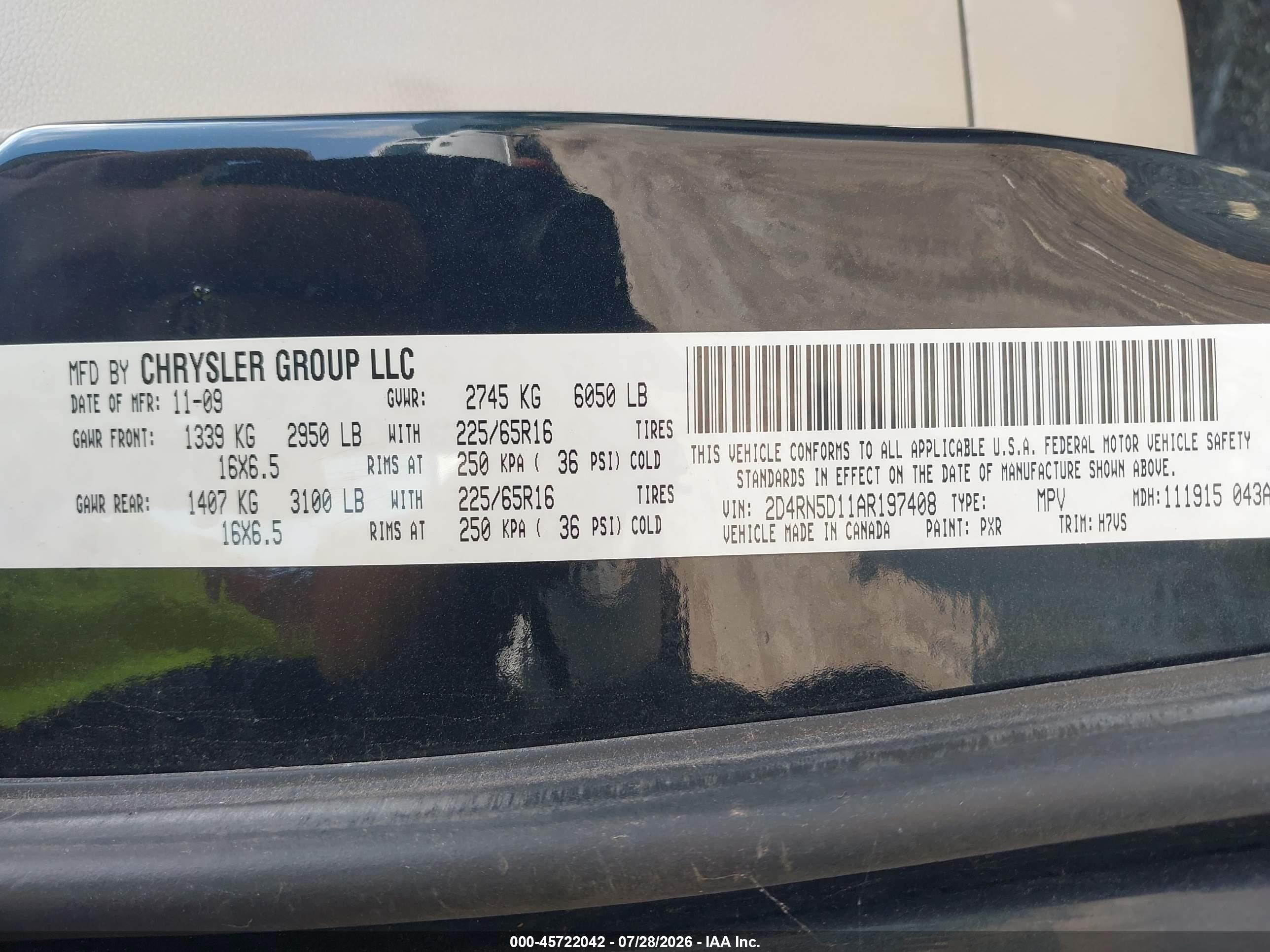 2010 Dodge Grand Caravan Sxt Black vin: 2D4RN5D11AR197408