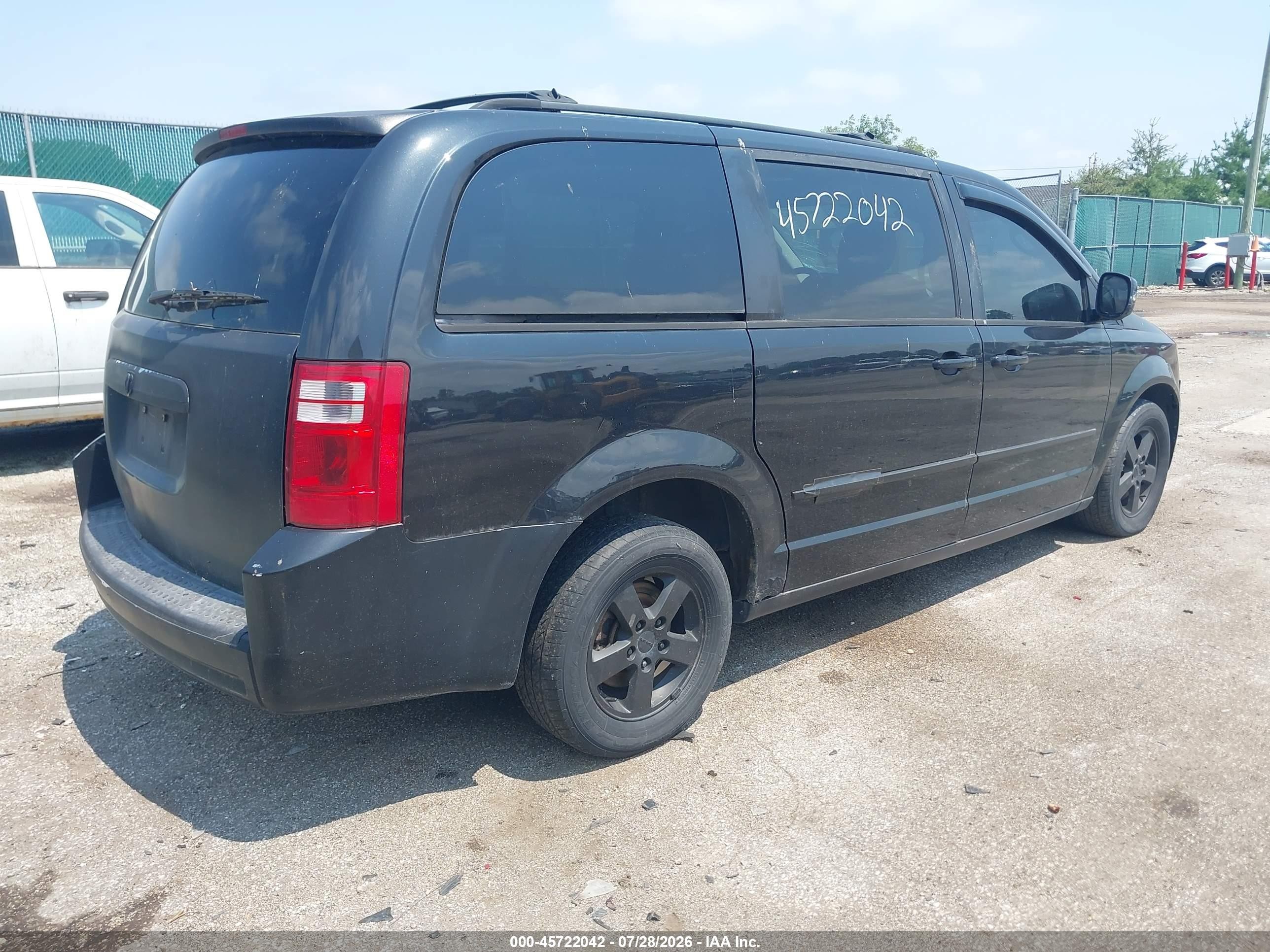 2010 Dodge Grand Caravan Sxt Black vin: 2D4RN5D11AR197408