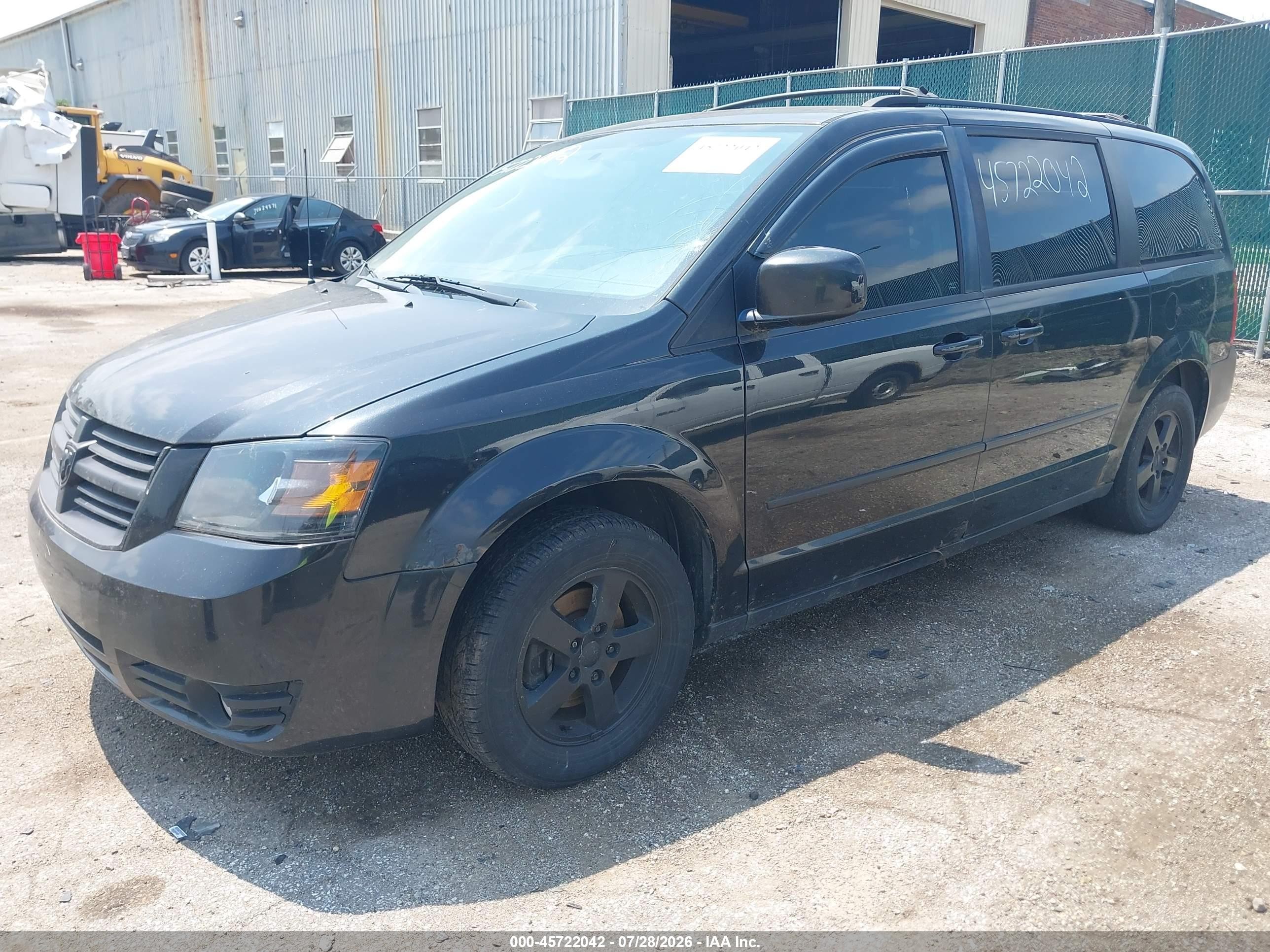 2010 Dodge Grand Caravan Sxt Black vin: 2D4RN5D11AR197408