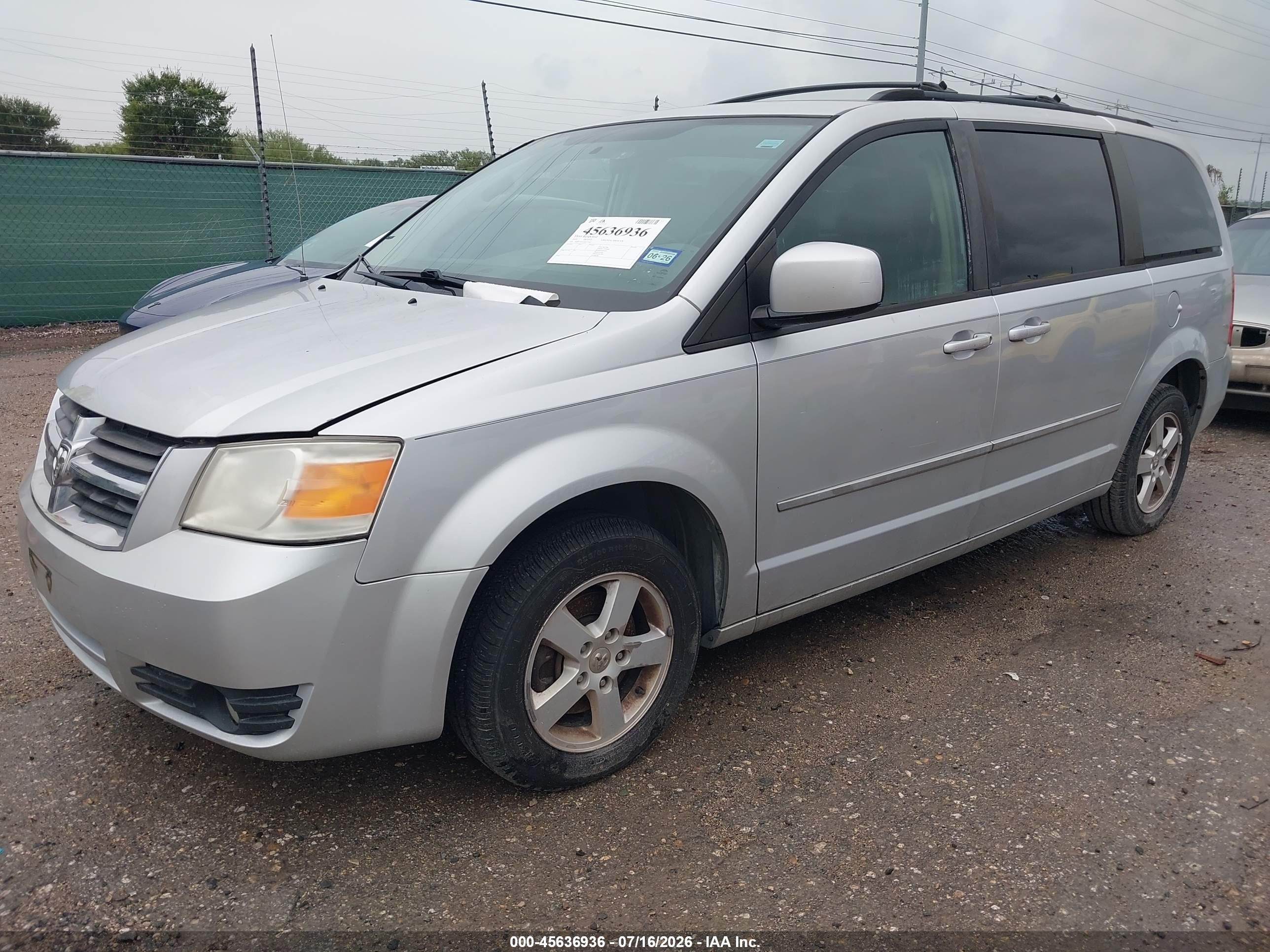 2010 Dodge Grand Caravan Sxt Silver vin: 2D4RN5D11AR215583