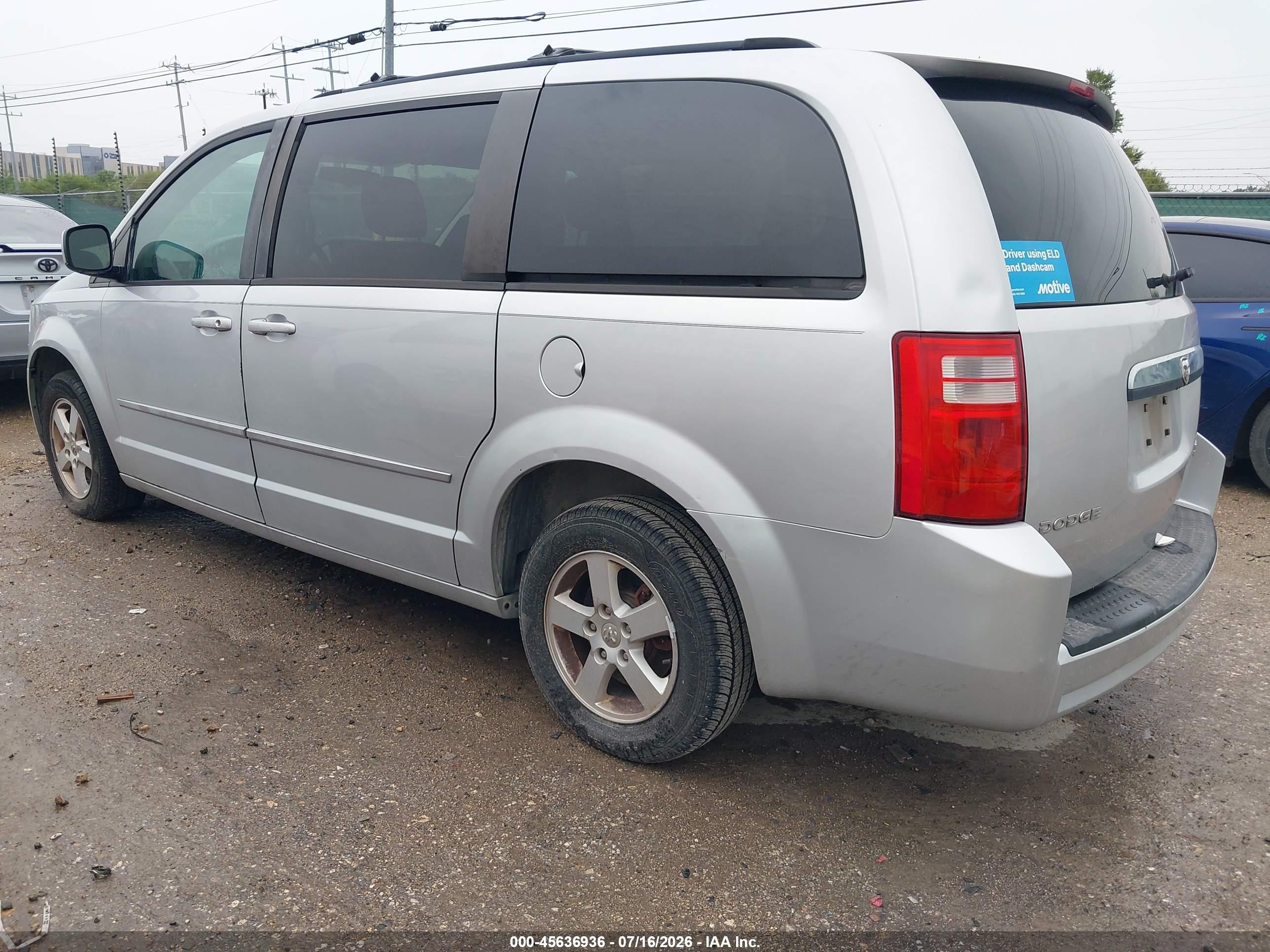 2010 Dodge Grand Caravan Sxt Silver vin: 2D4RN5D11AR215583