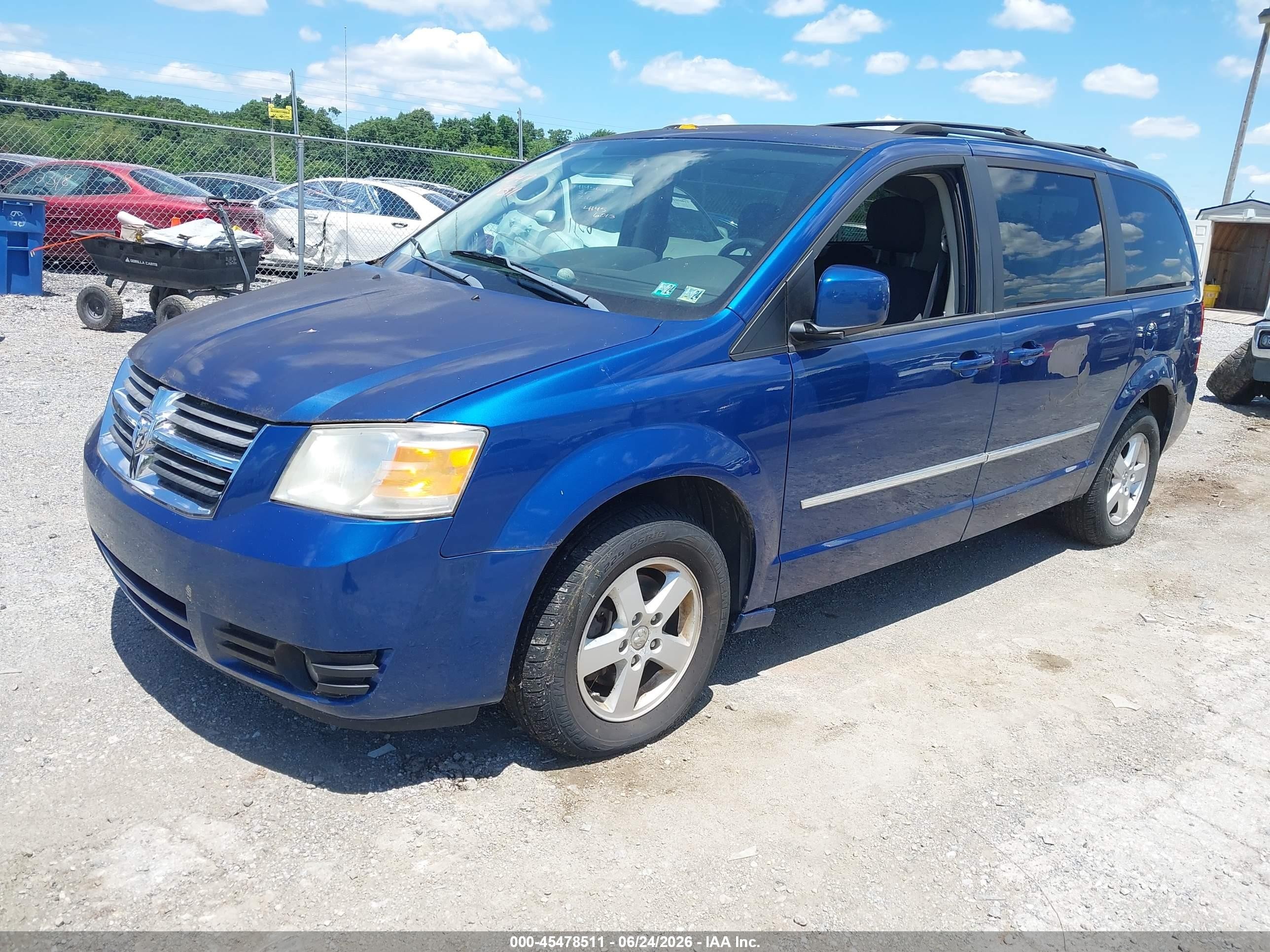 2010 Dodge Grand Caravan Sxt Blue vin: 2D4RN5D11AR242847